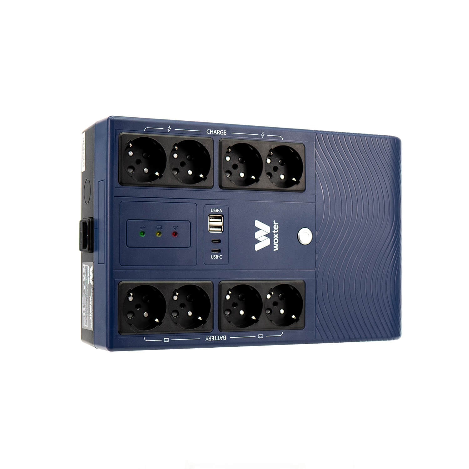 WOXTER - Sistema SAI Woxter Multibase 800VA, 8 tomas Schuko, batería de 12V-7Ah.
