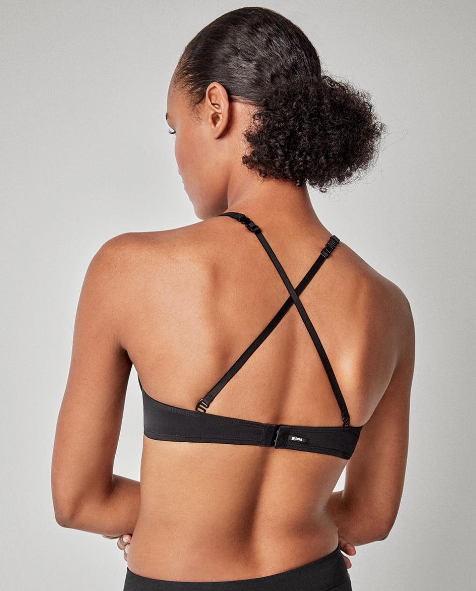 Sujetador básico de mujer con aro y foam - Gisela - Negro Negro-4