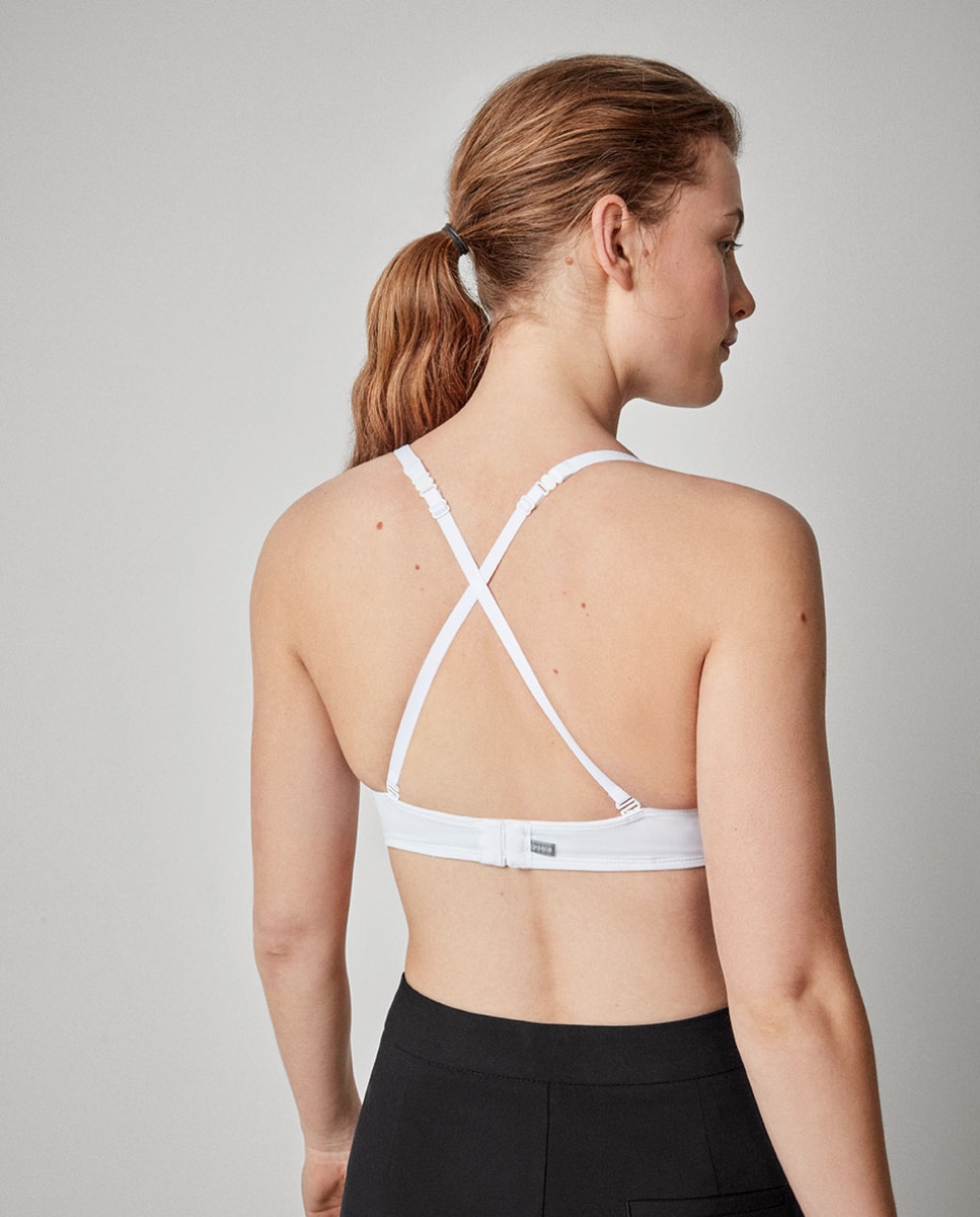 Sujetador de mujer de capacidad con aro y foam - Gisela - Blanco / Blanco Blanco / Blanco-4