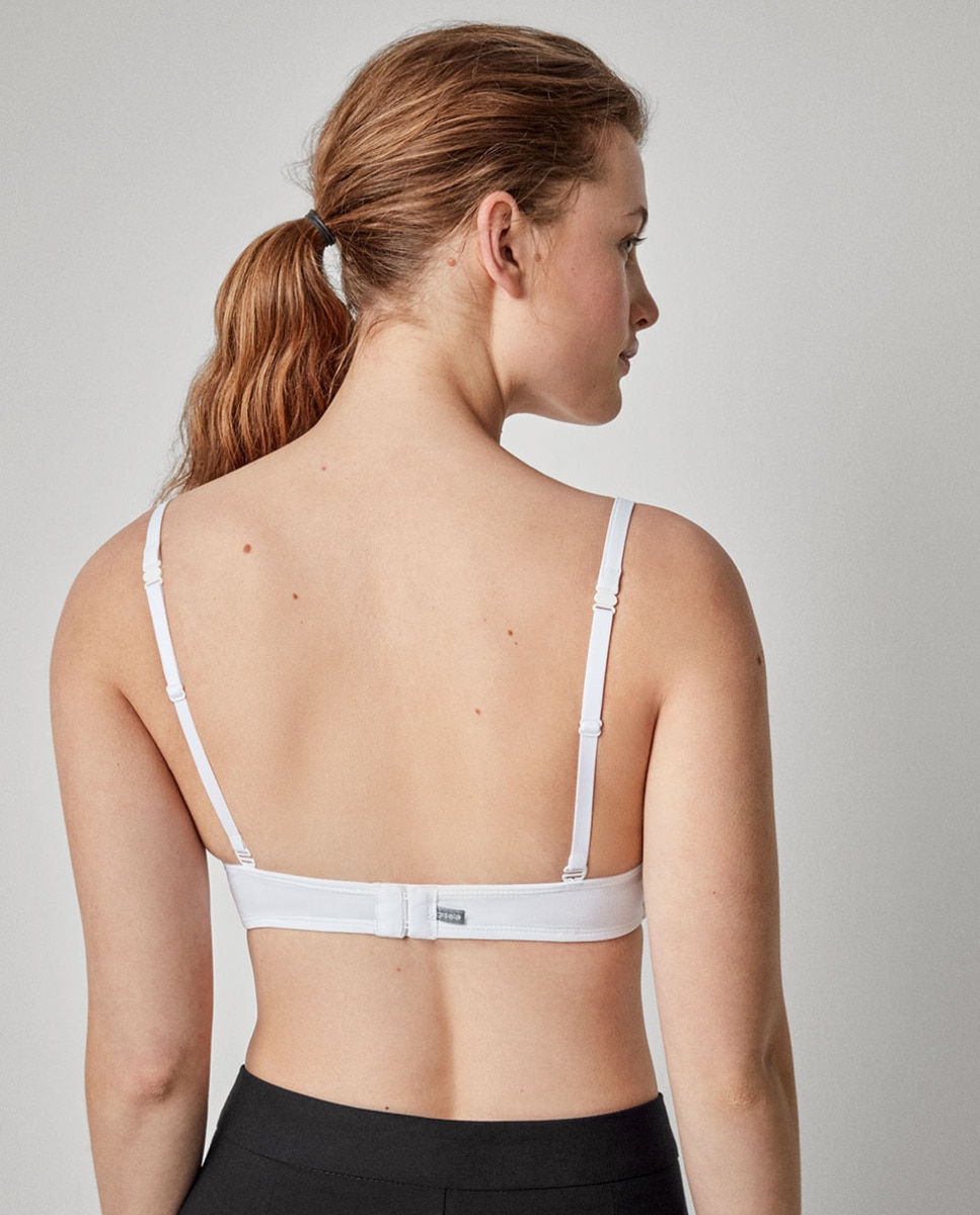 Sujetador de mujer de capacidad con aro y foam - Gisela - Blanco / Blanco Blanco / Blanco-5