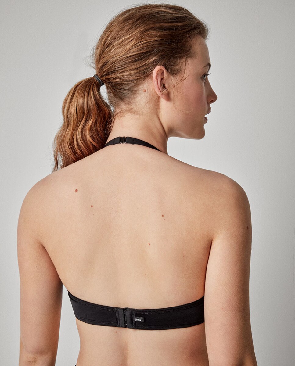 Sujetador de mujer de capacidad con aro y foam - Gisela - Negro mate Negro mate-5