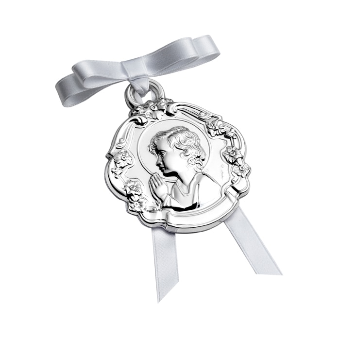 Imagen 0 de Medalla de cuna Niño de la Flores Pedro Durán Plata