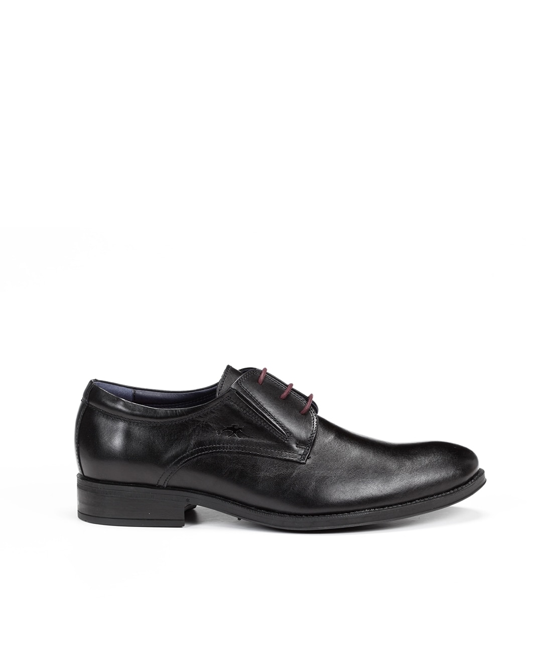 Zapatos de cordones de hombre en color y fabricados en piel - Fluchos - Negro Negro-1