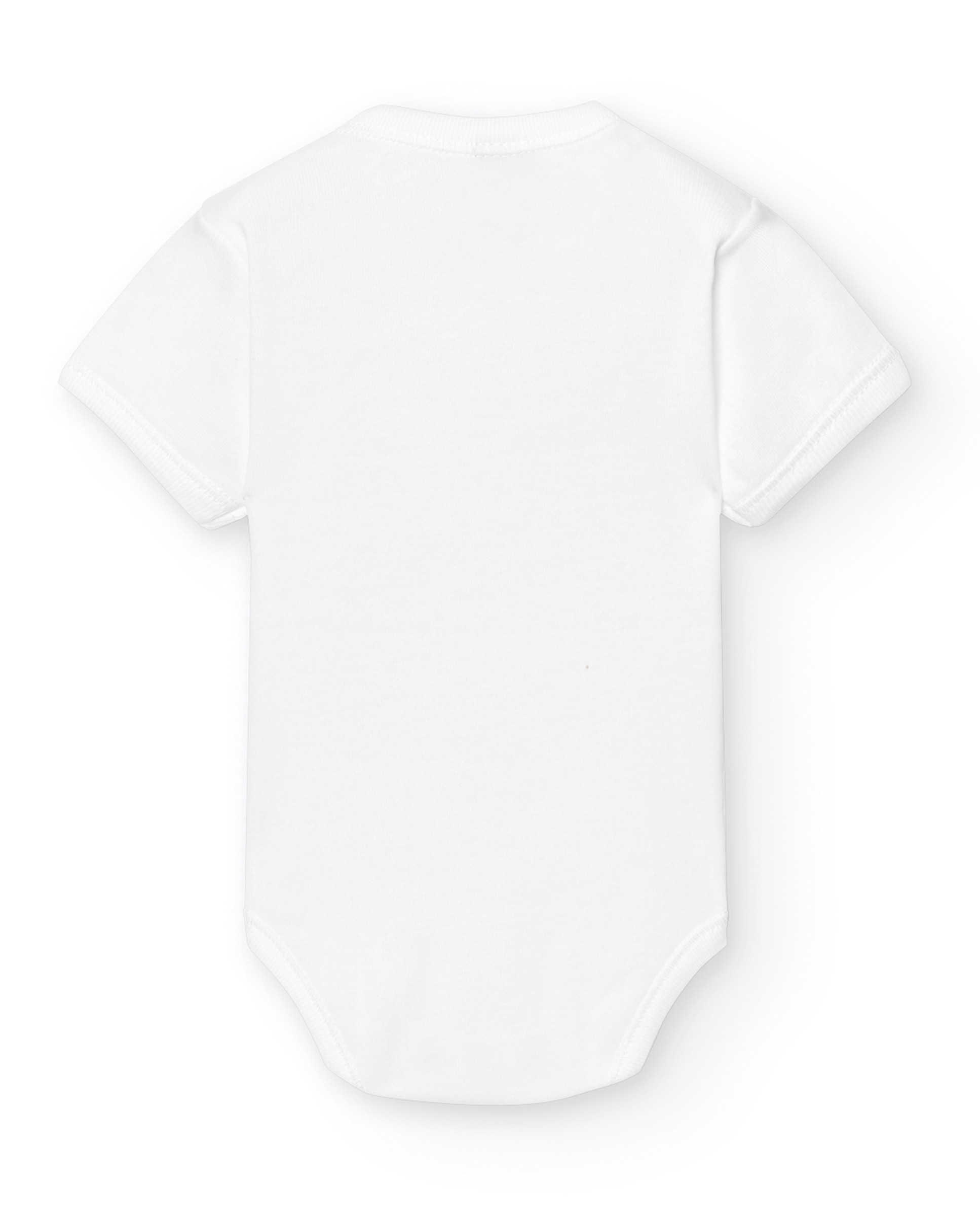 Pack de 2 bodys de bebé cuello americano manga corta - BABIDÚ - Blanco Blanco-2