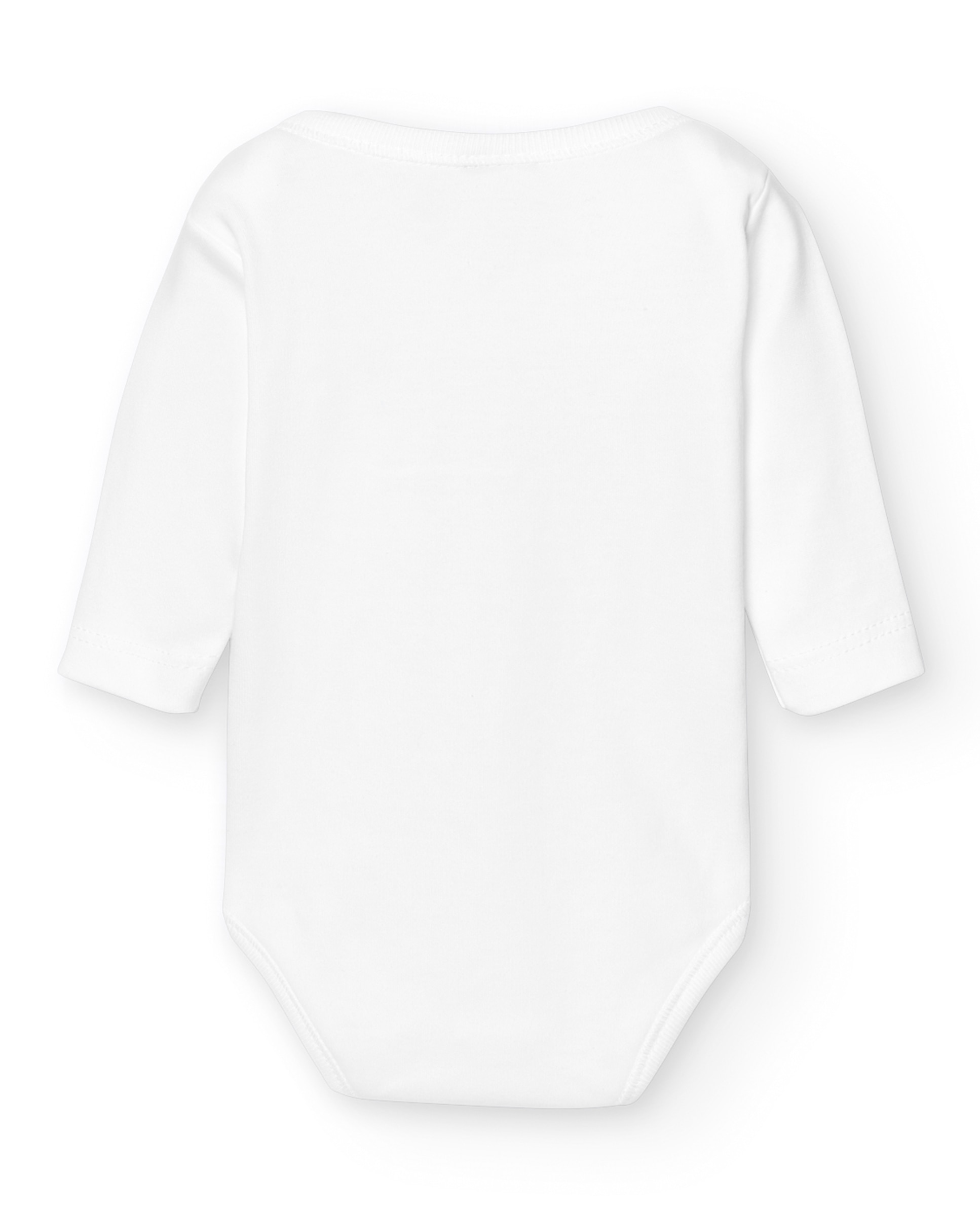 Imagen 2 de Pack de 2 bodys de bebé cuello americano - BABIDÚ - Blanco Blanco