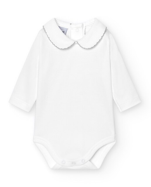 Imagen 0 de Pack de 2 bodys de bebé cuello polo pique