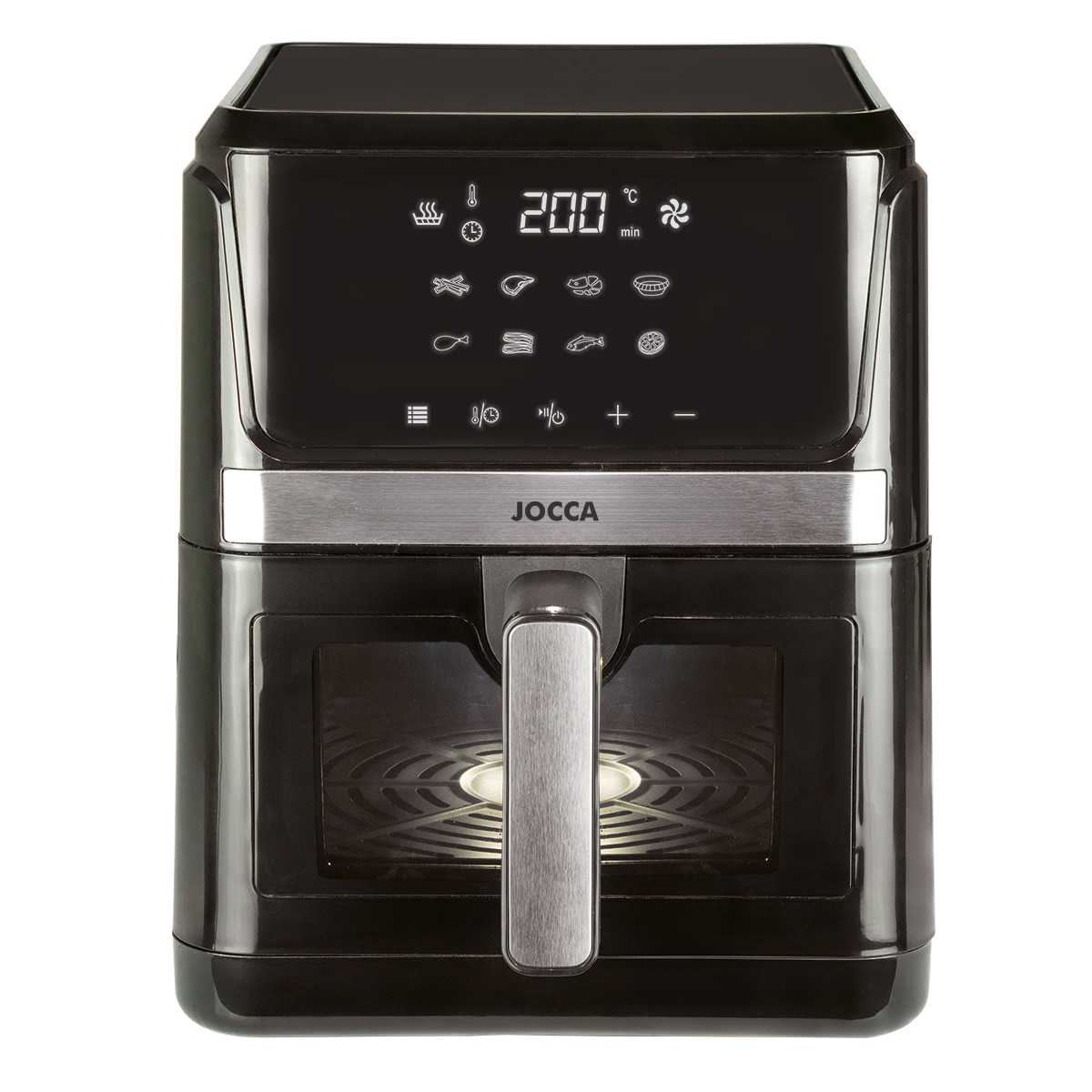 Jocca - Freidora de aire Jocca 2297 con capacidad para 7 litros con ventana.