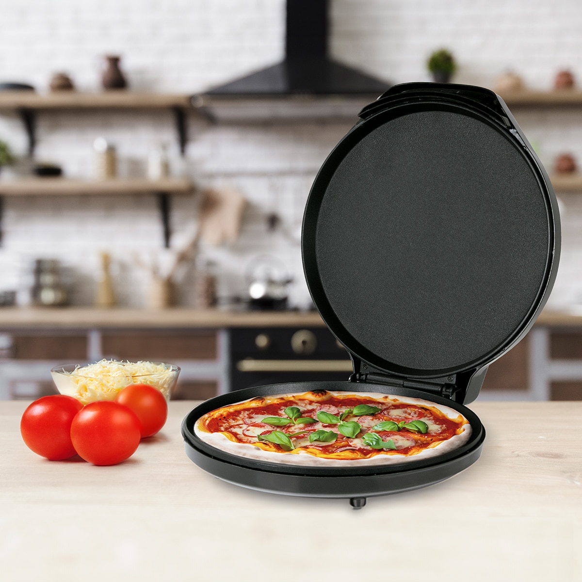 Horno eléctrico para pizza Jocca 2374 antiaderente - Negro Negro-4