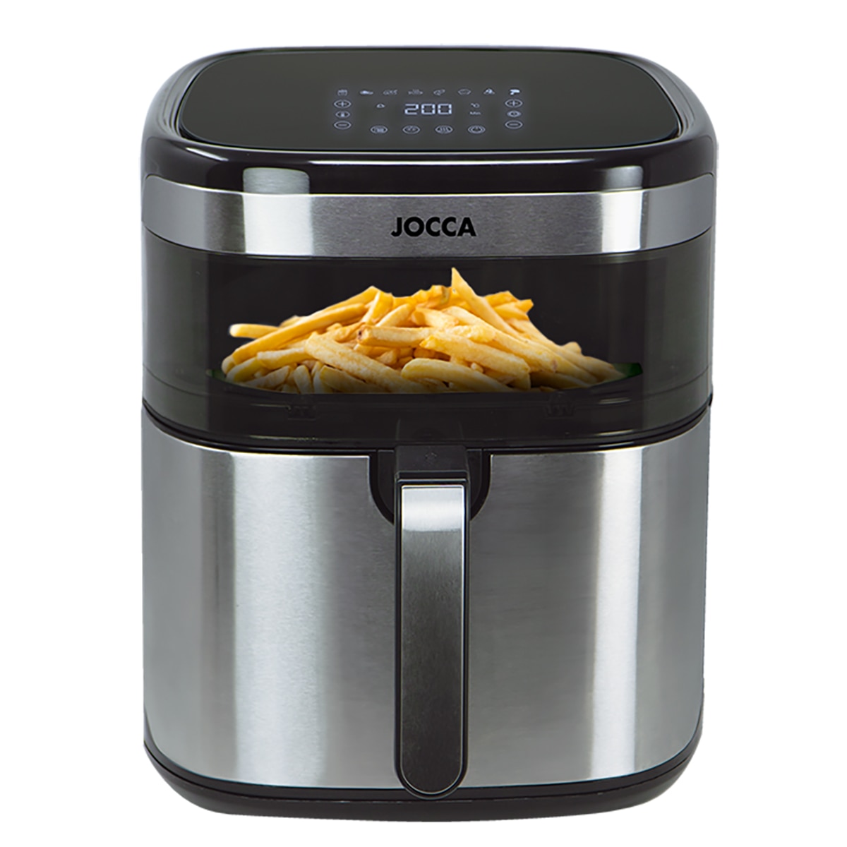 Freidora de aire Jocca 2385 capacidad 10L con ventana - Negro Negro-3