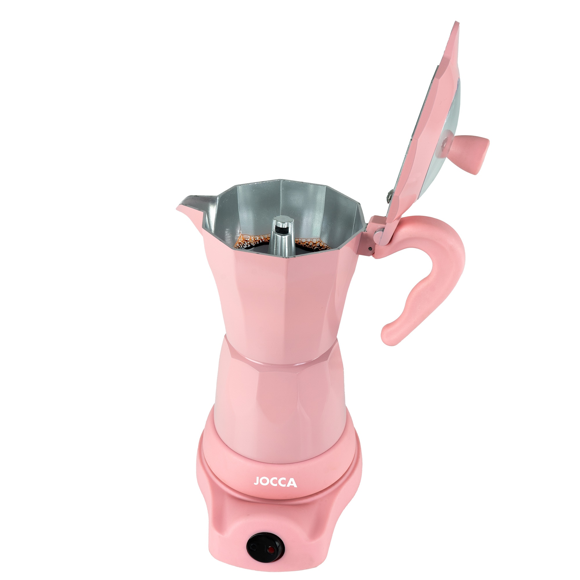 Cafetera italiana eléctrica Jocca 2482 6 tazas - Rosa Rosa-3