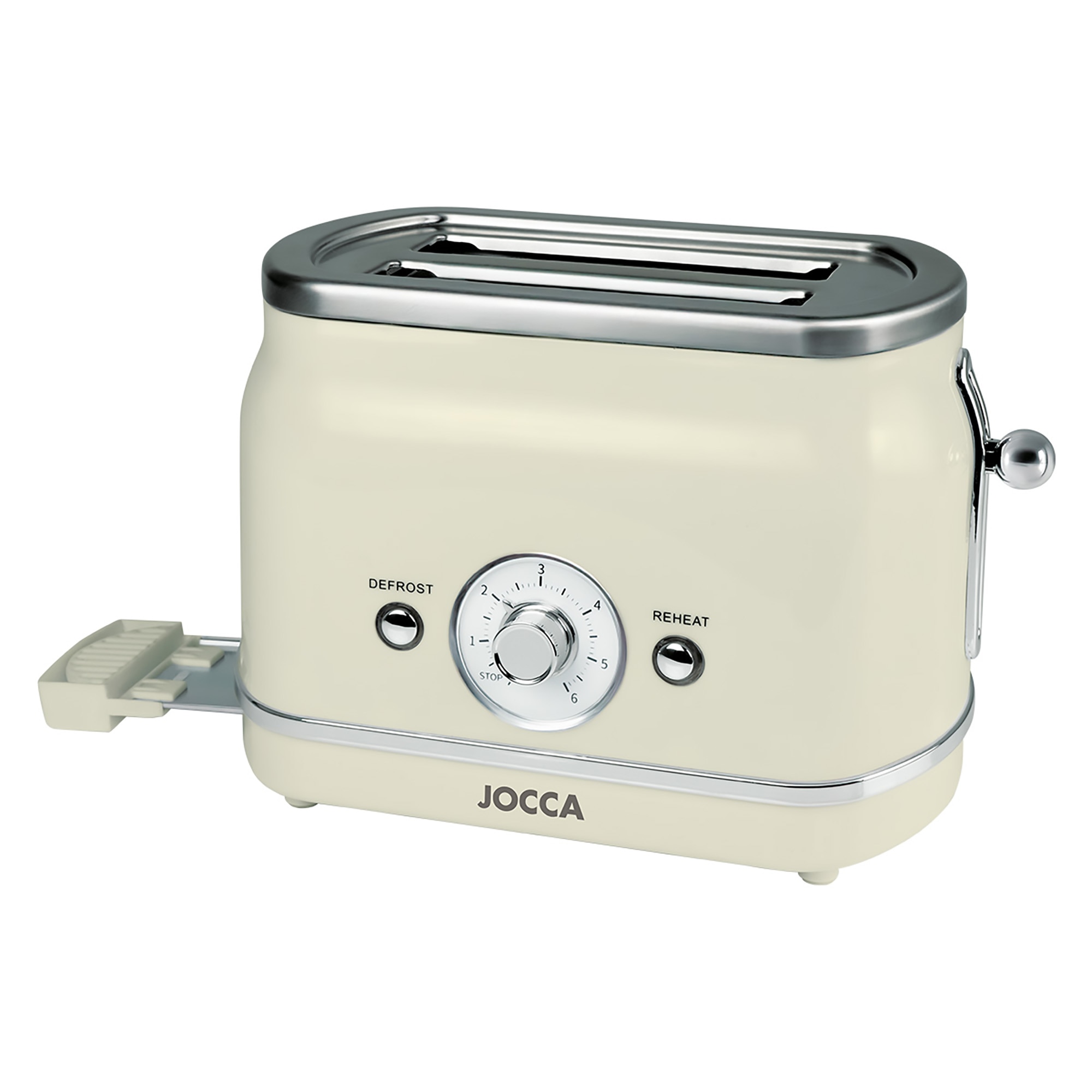 Tostador 2 ranuras Jocca 2708 con 6 niveles - Crema Crema-2