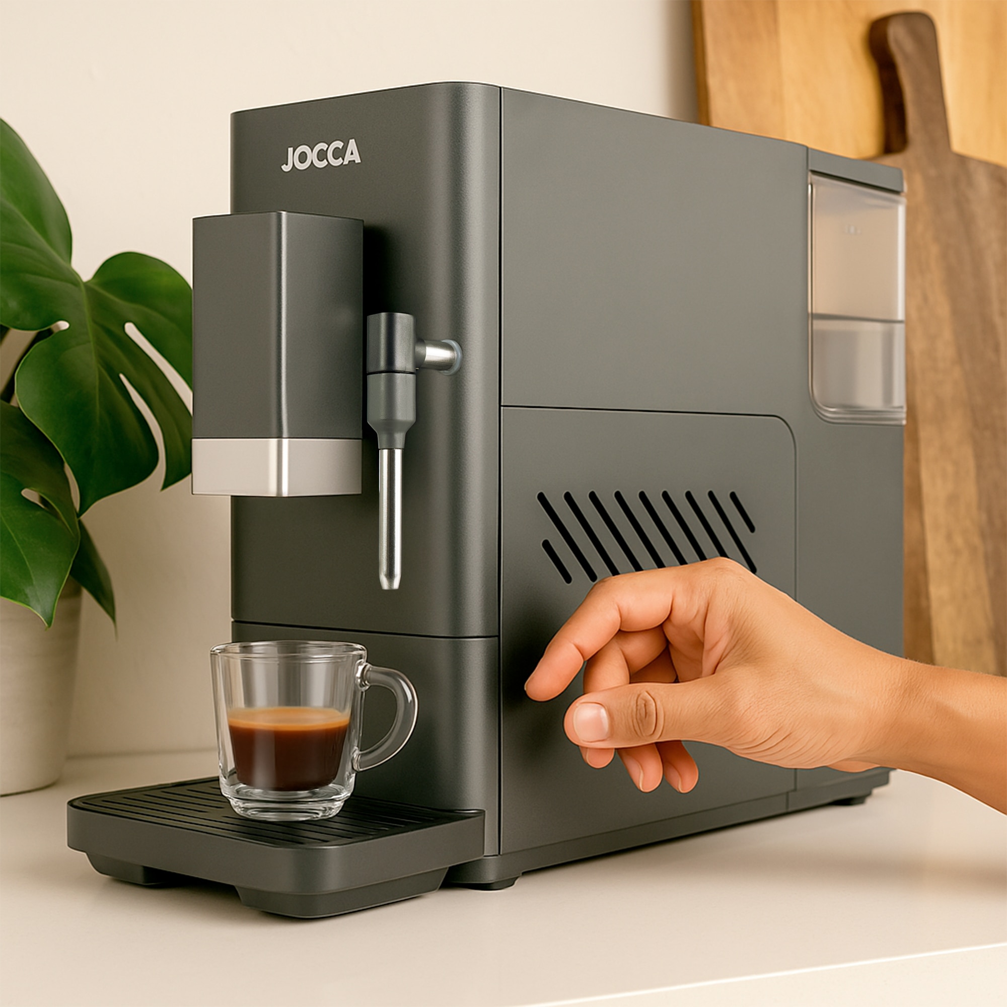 Cafetera superautomática Jocca 2787 de 20 Bares Molinillo integrado - Negro Negro-3