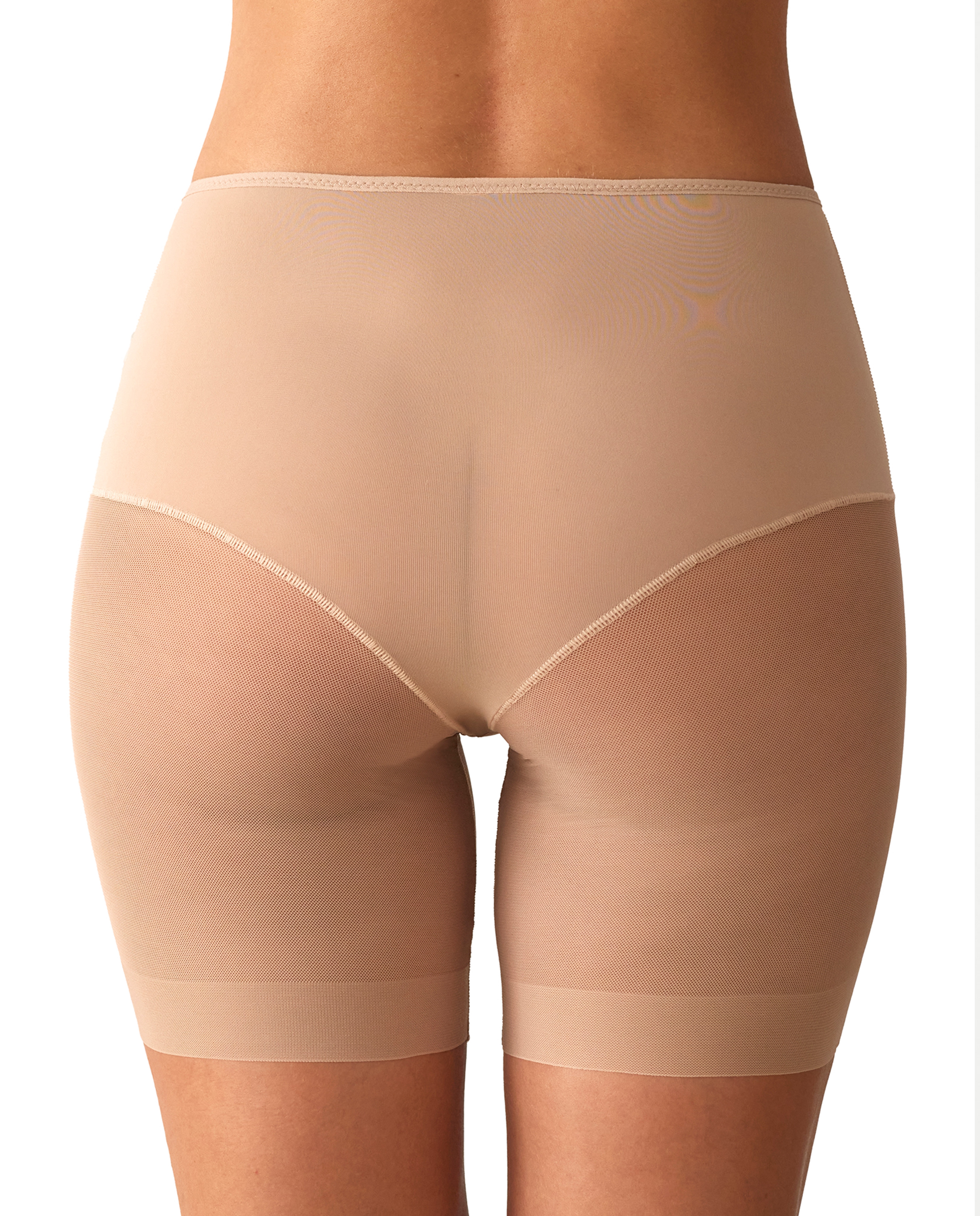 Imagen 2 de Pantalón faja efecto tanga con tul - Promise - Beige Beige