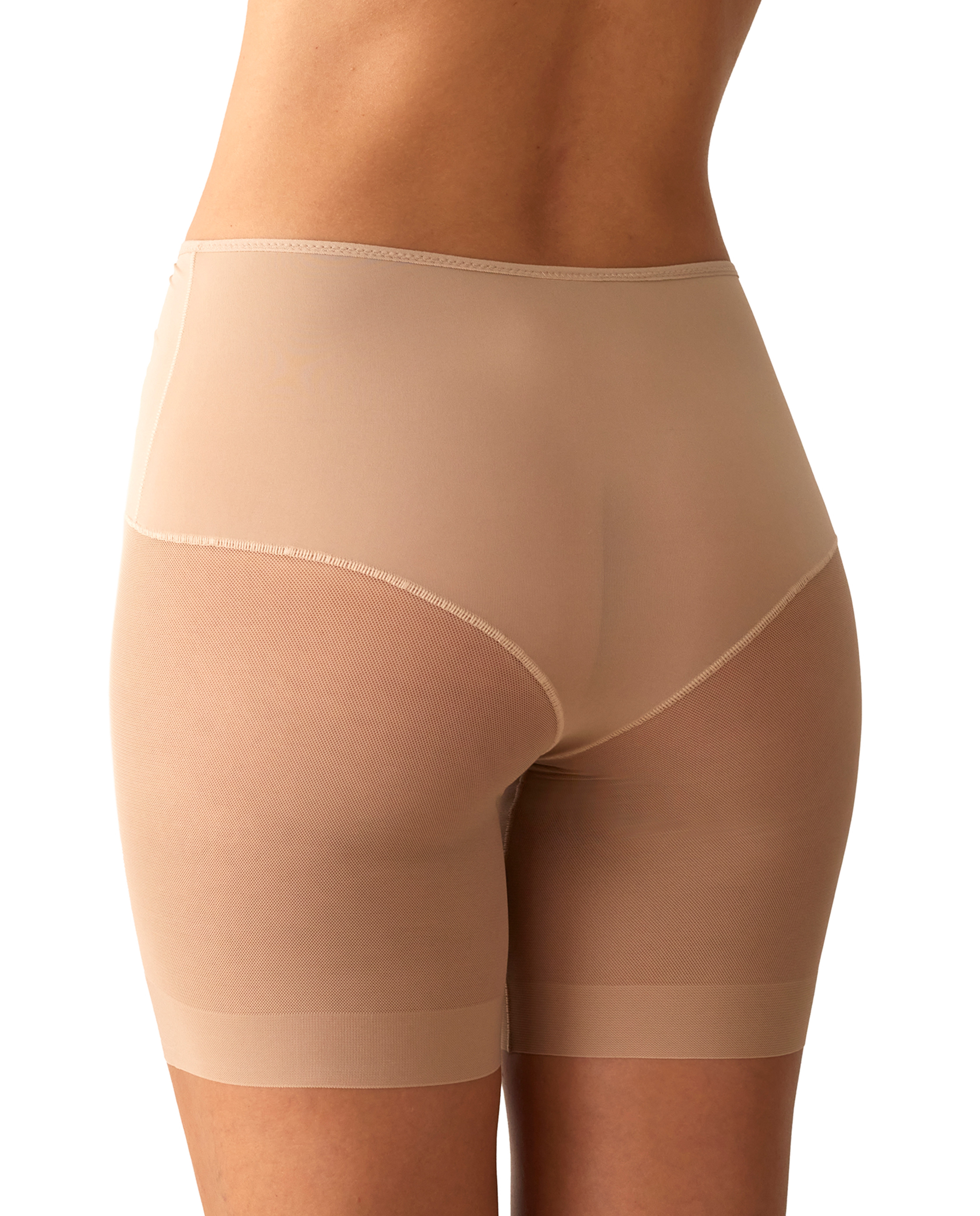Imagen 4 de Pantalón faja efecto tanga con tul - Promise - Beige Beige