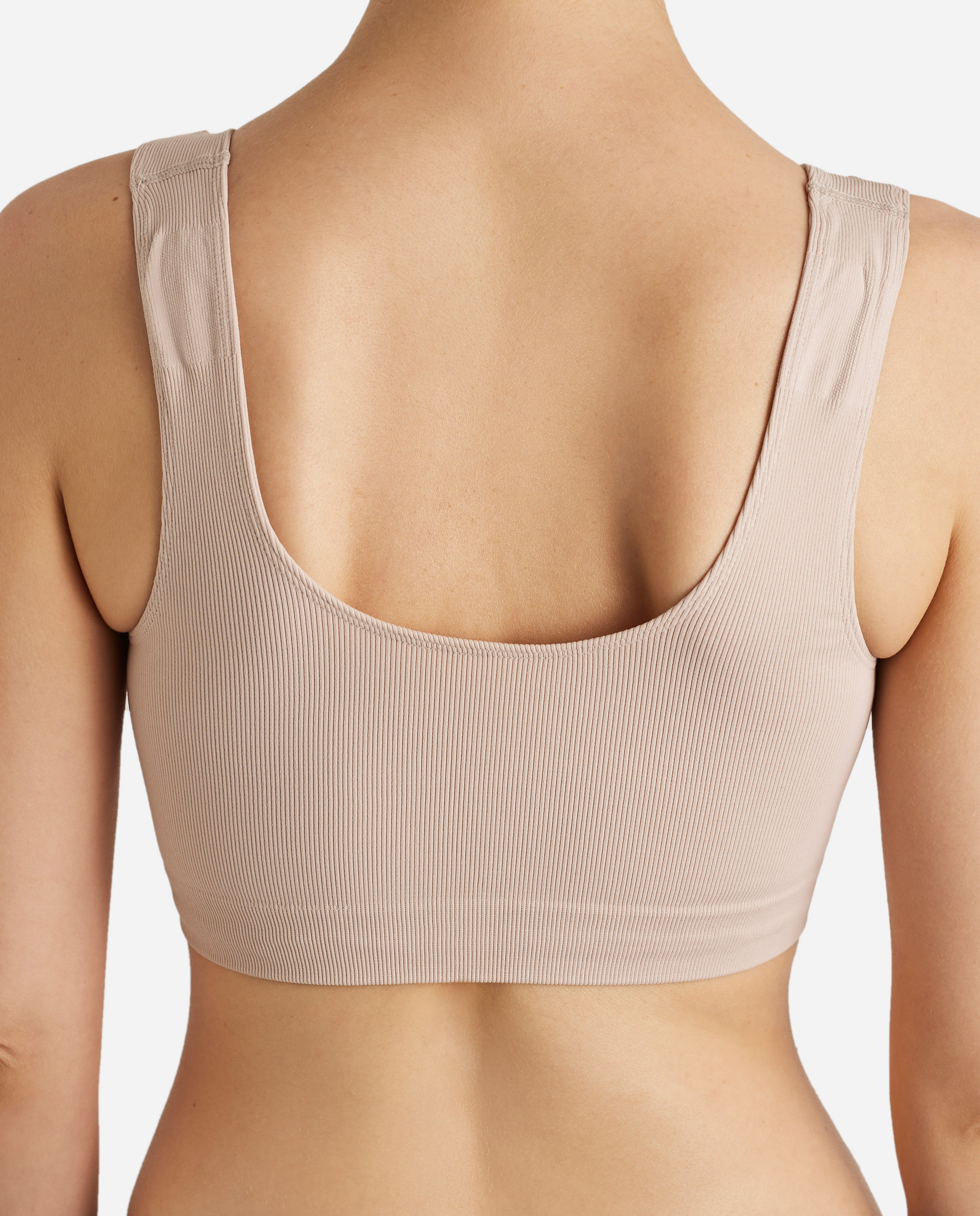 Sujetador top con tirante ancho seamless - Promise - Beige Beige-2