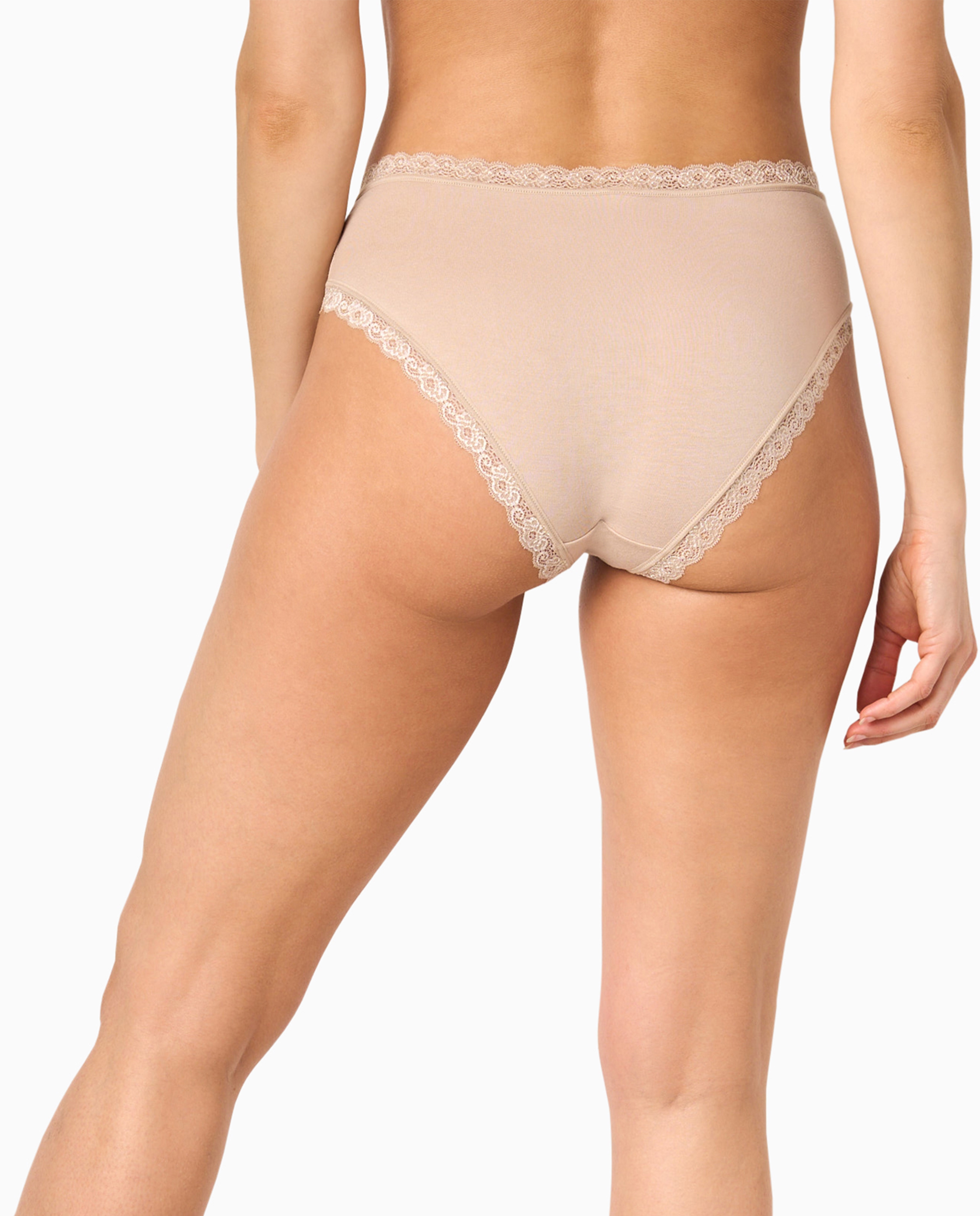 Braguita alta con detalles de encaje - Promise - Beige Beige-2