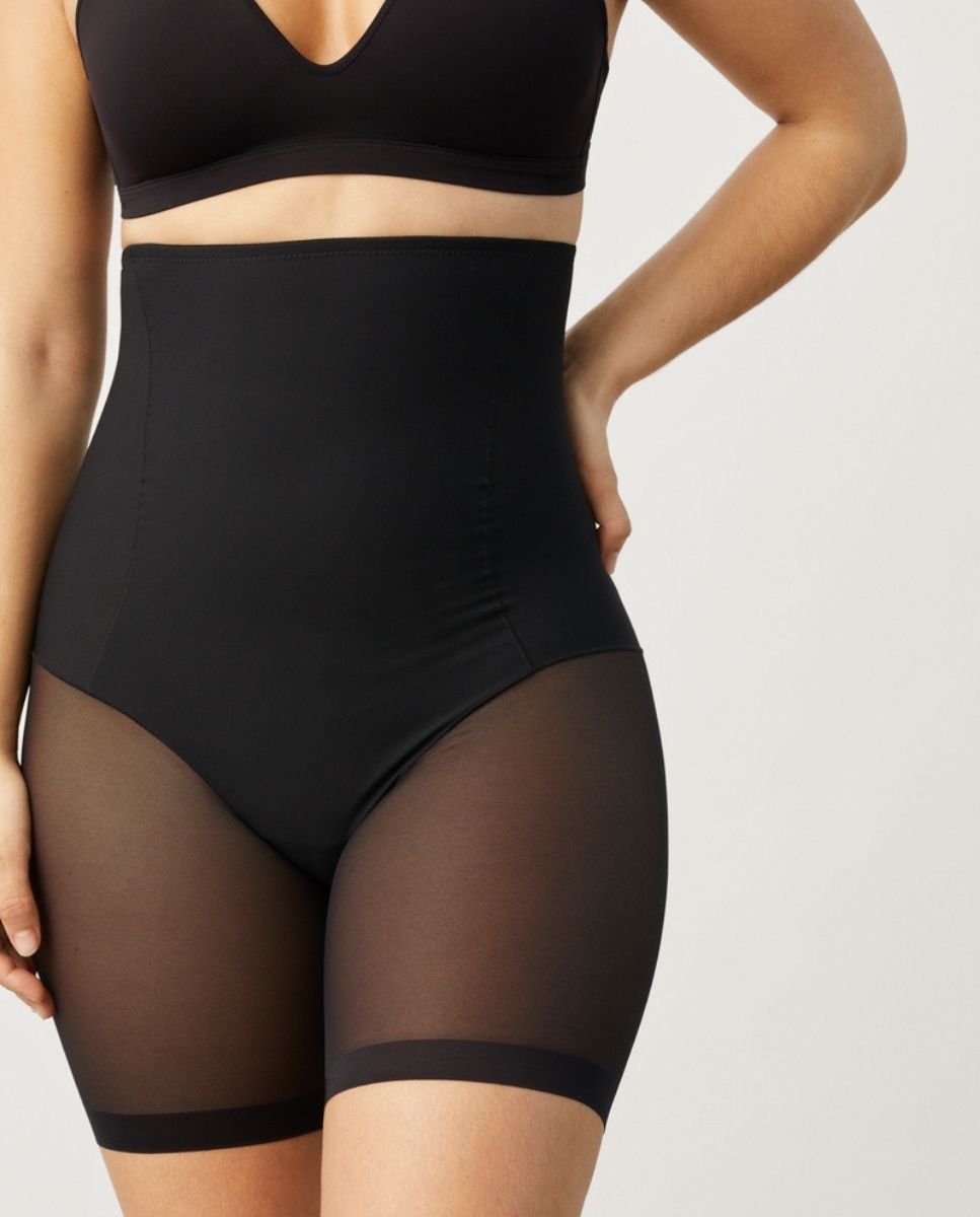Imagen 3 de Faja alta abdominal reductora tejido de tul compresión media - Ysabel Mora - Negro Negro