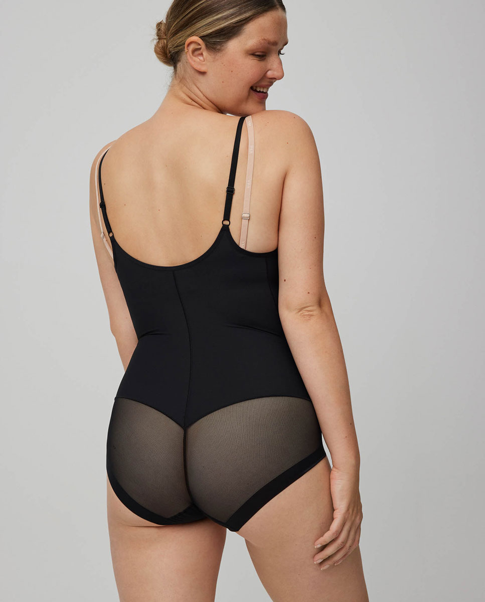 Body-up reductor braga de tul - Ysabel Mora - Visón Negro-2