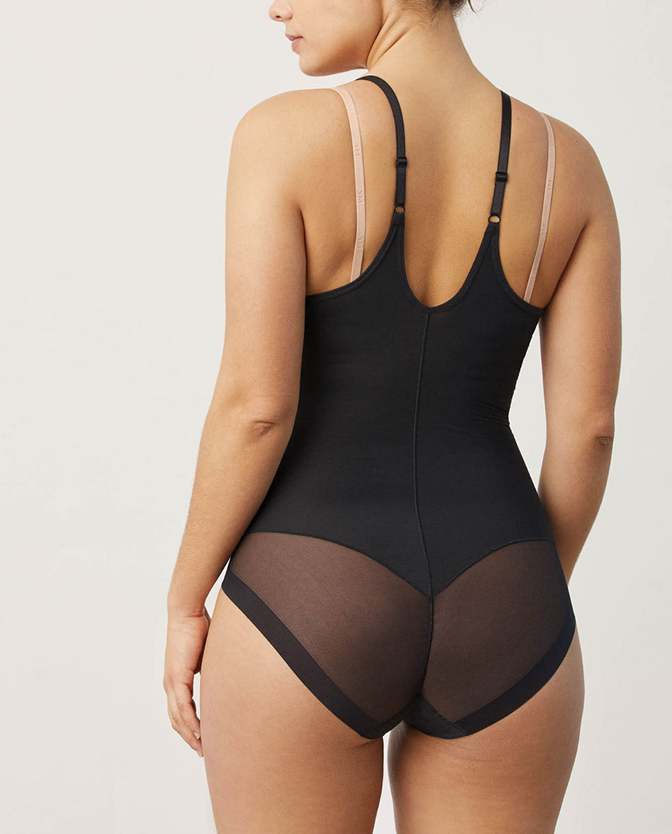 Body-up reductor braga de tul - Ysabel Mora - Visón Negro-5