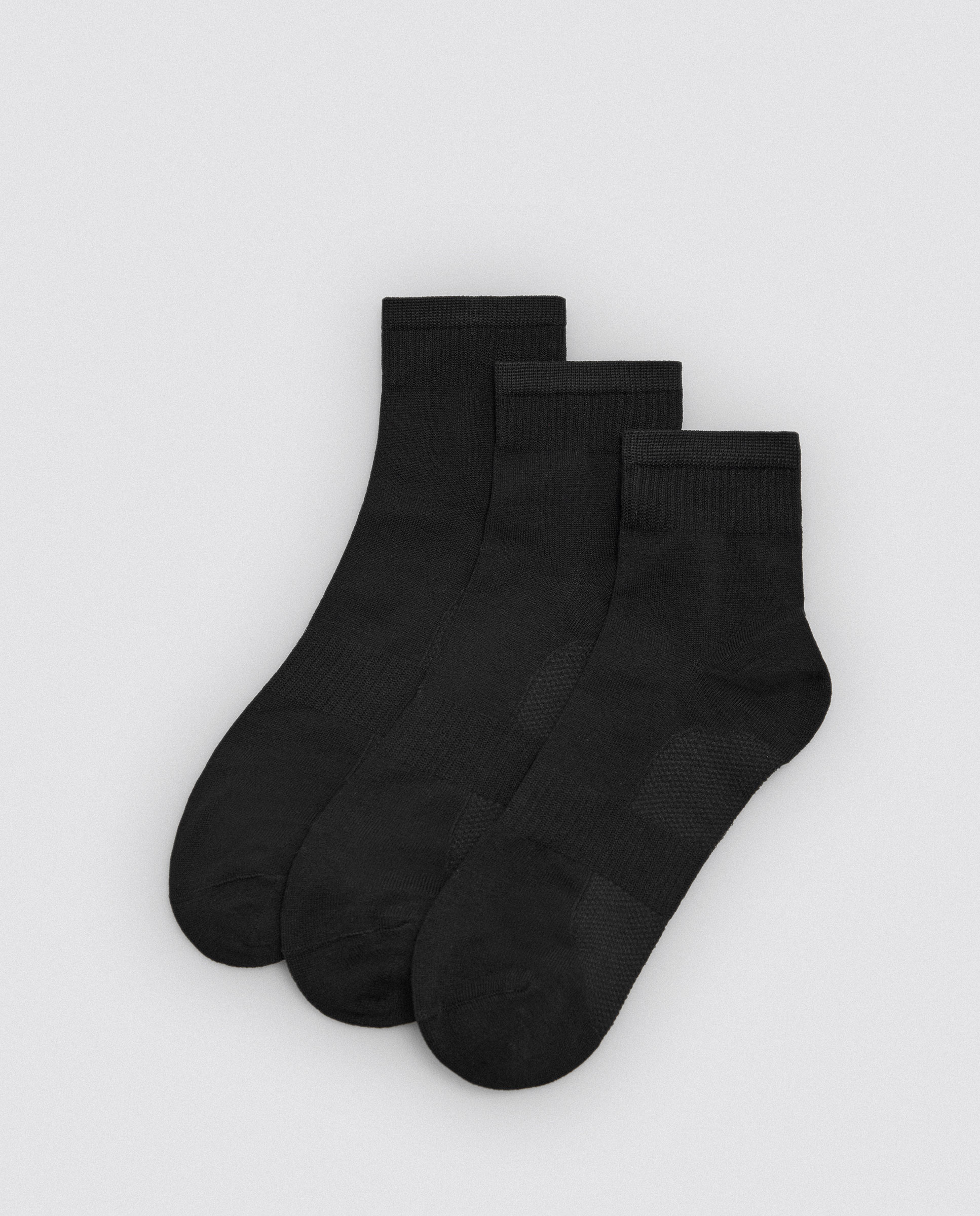 Imagen 0 de Pack 3 calcetines cortos transpirables Negro