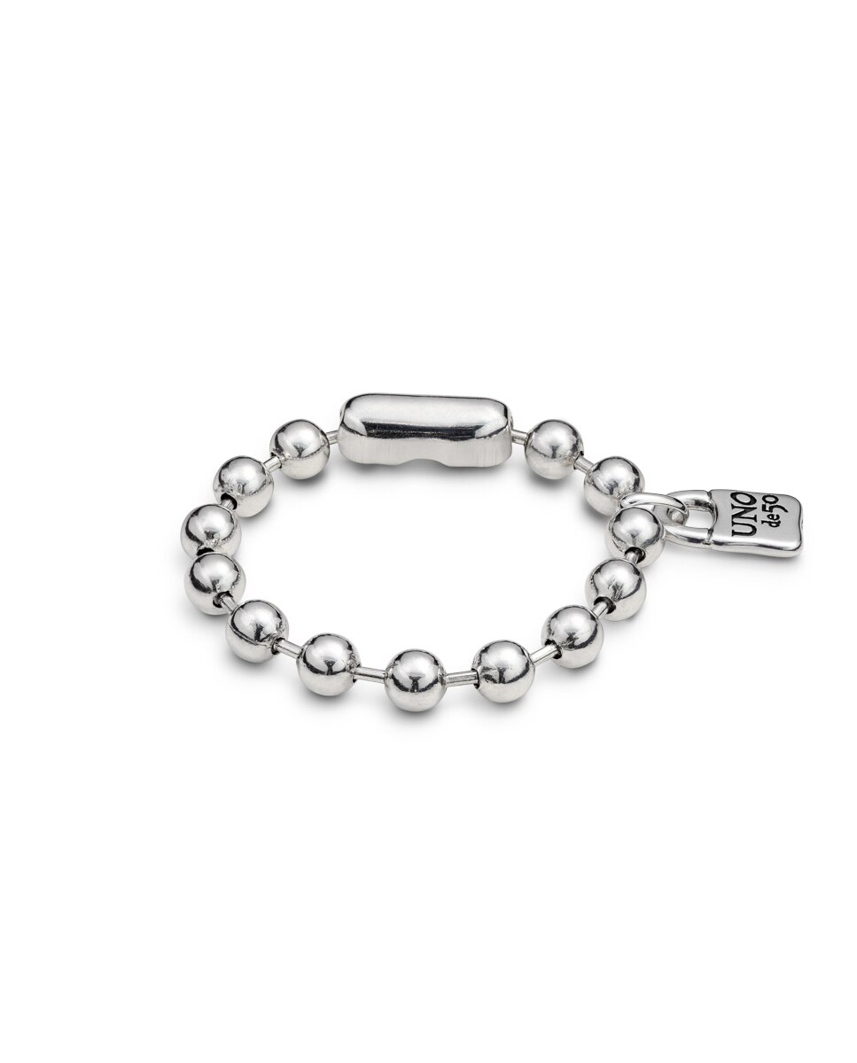 Pulsera "copito" bañada en de ley - UNO de 50 - Plata Plata-1