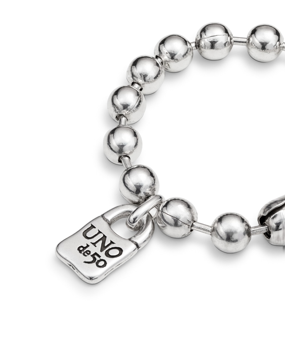 Pulsera "copito" bañada en de ley - UNO de 50 - Plata Plata-4