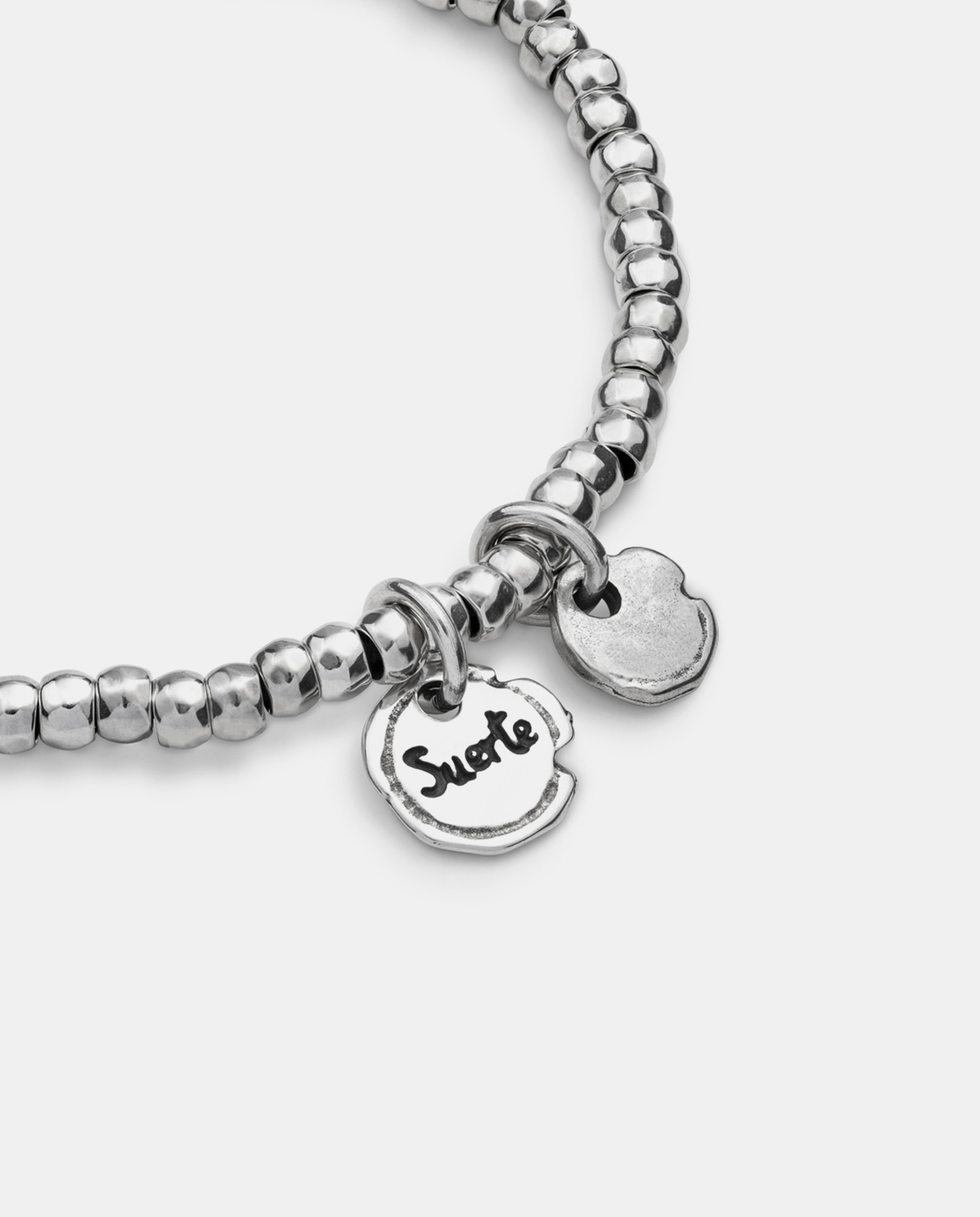 Pulsera bañada en de ley - UNO de 50 - Plata Plata-4