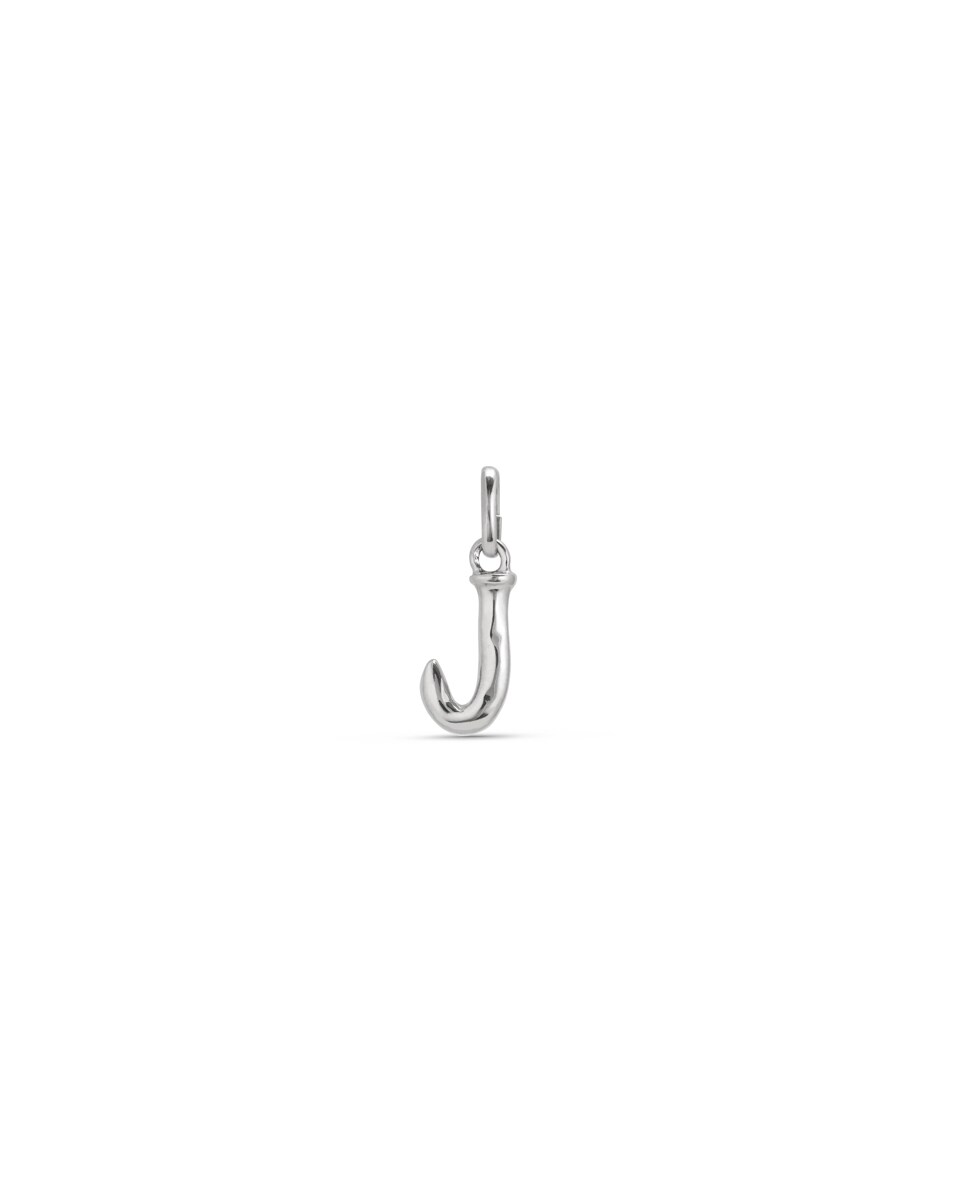 Charm De Plata De Ley Letra Pequeña Con Inicial Q .925 X 1