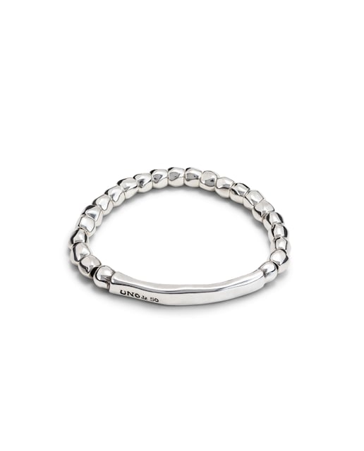 Imagen 0 de Pulsera elástica de bolitas bañada en plata de ley