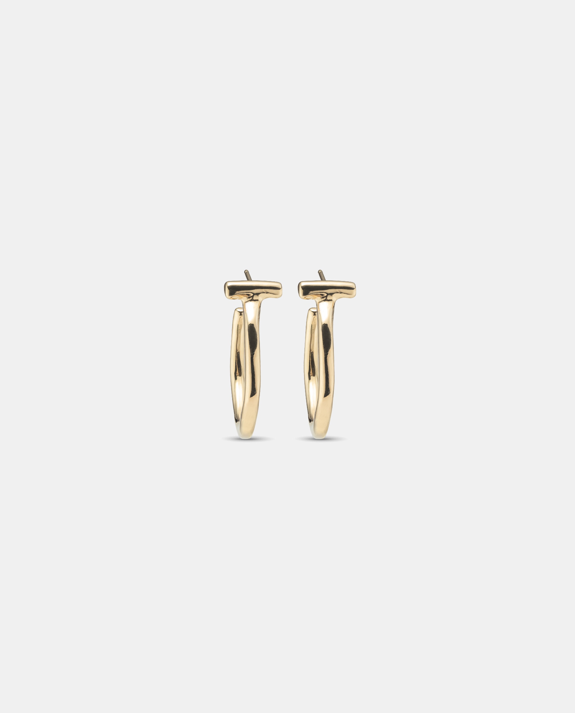Imagen 0 de Pendientes redondos bañados en oro de 18k Oro