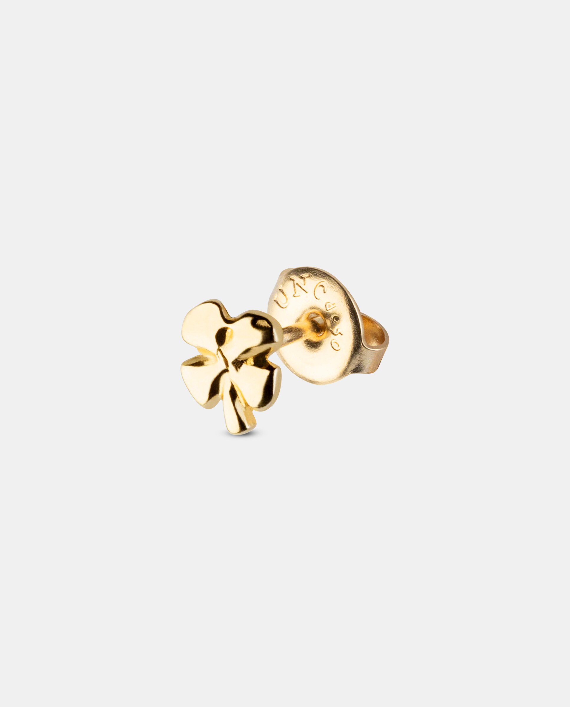 Piercing bañado en 18k de trébol - UNO de 50 - Oro Oro-3