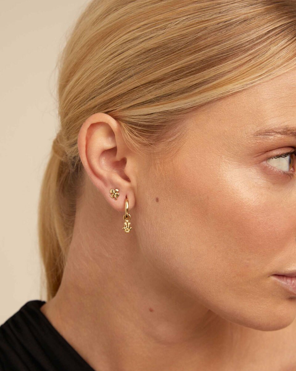 Piercing bañado en 18k de trébol - UNO de 50 - Oro Oro-4