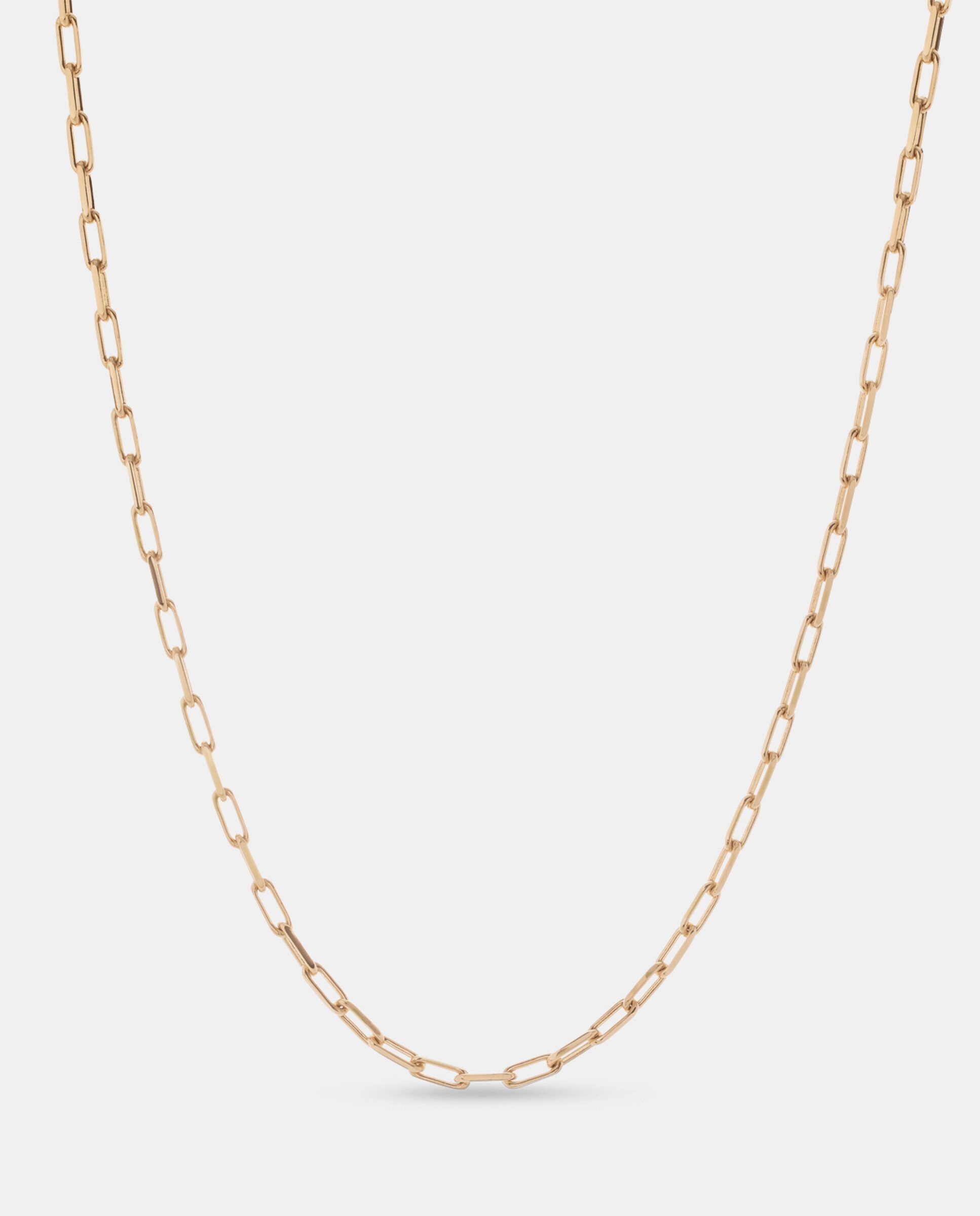Cadena bañada en oro de 18k