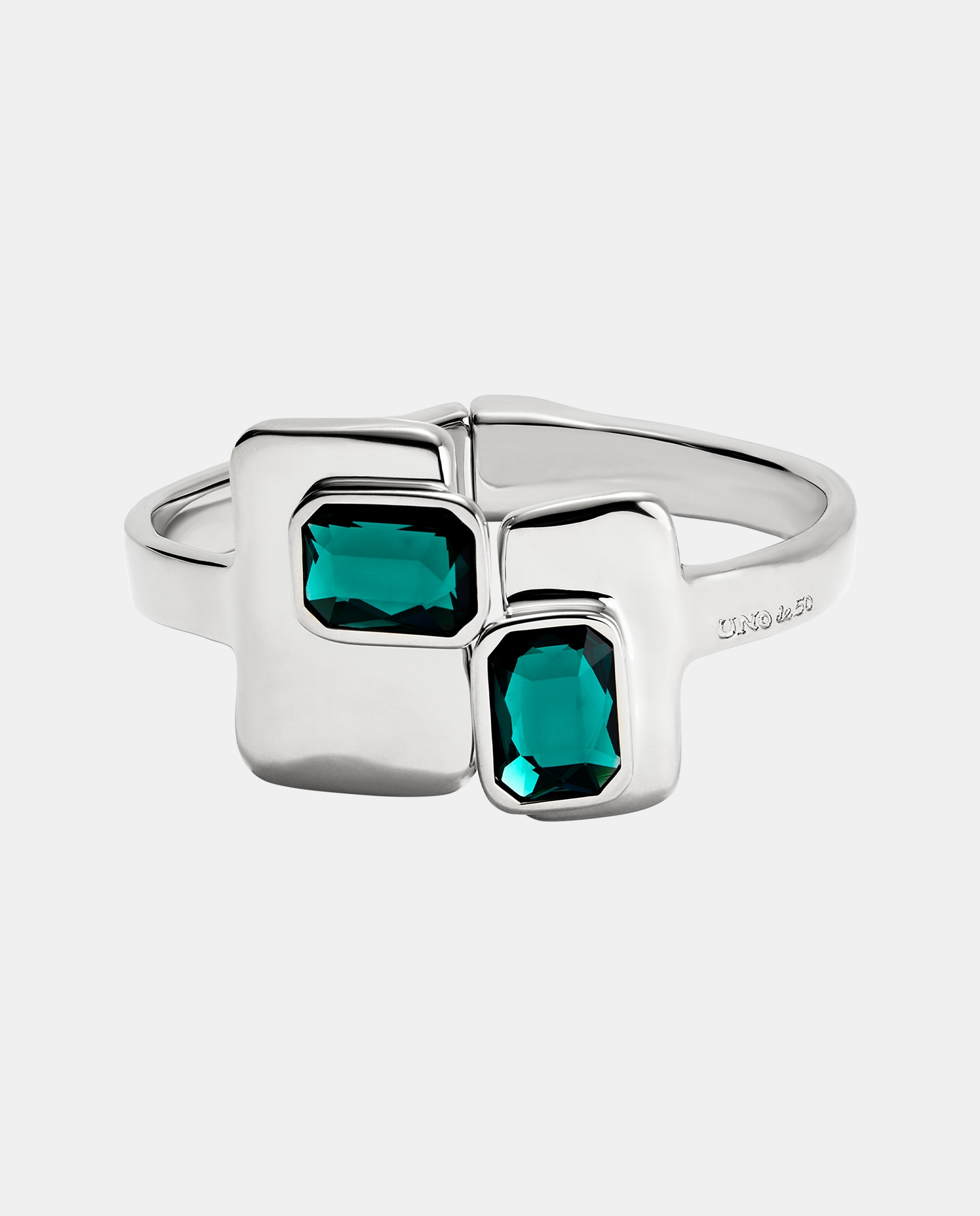 Pulsera bañada en de ley - UNO de 50 - Plata Plata-1