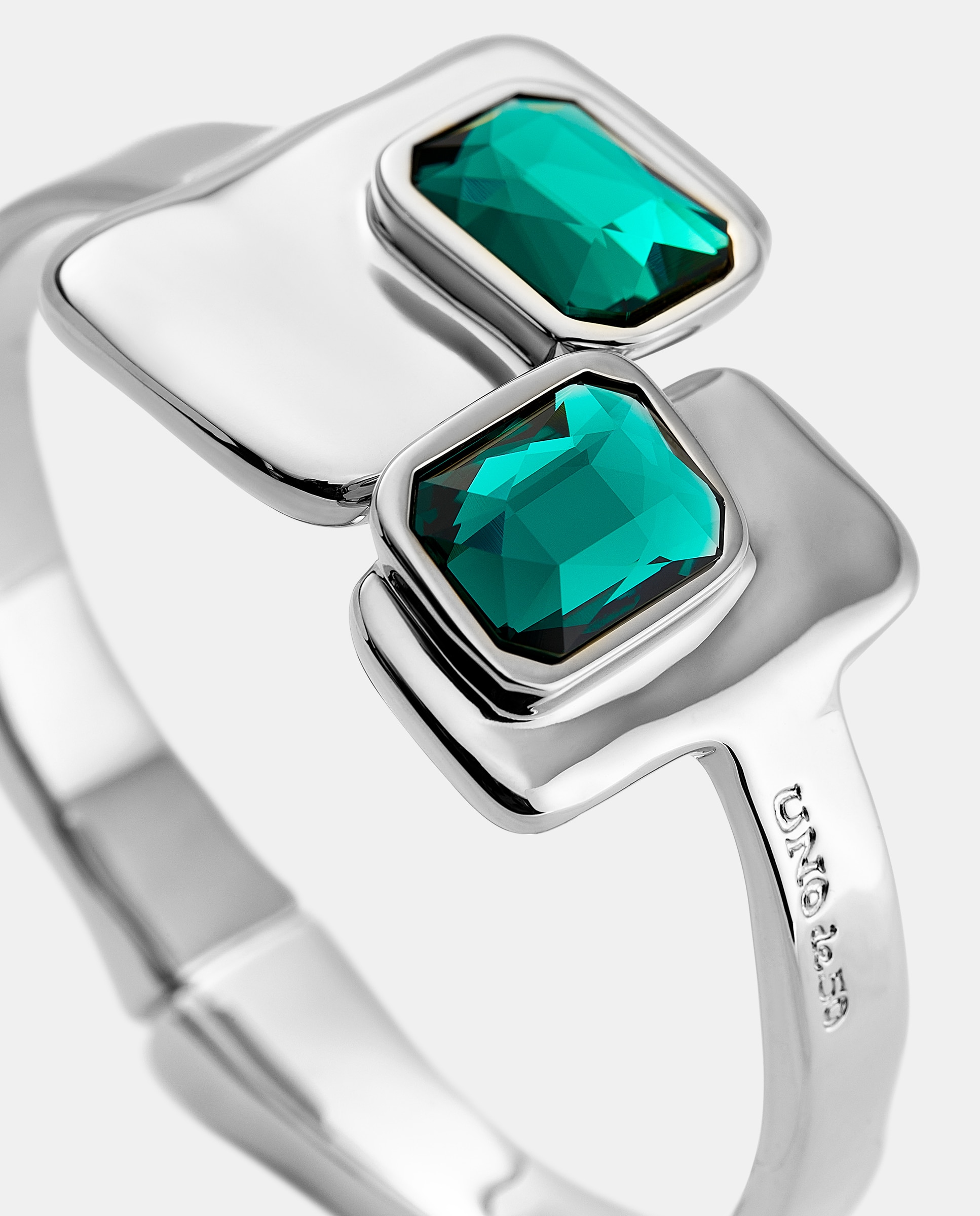 Pulsera bañada en de ley - UNO de 50 - Plata Plata-4