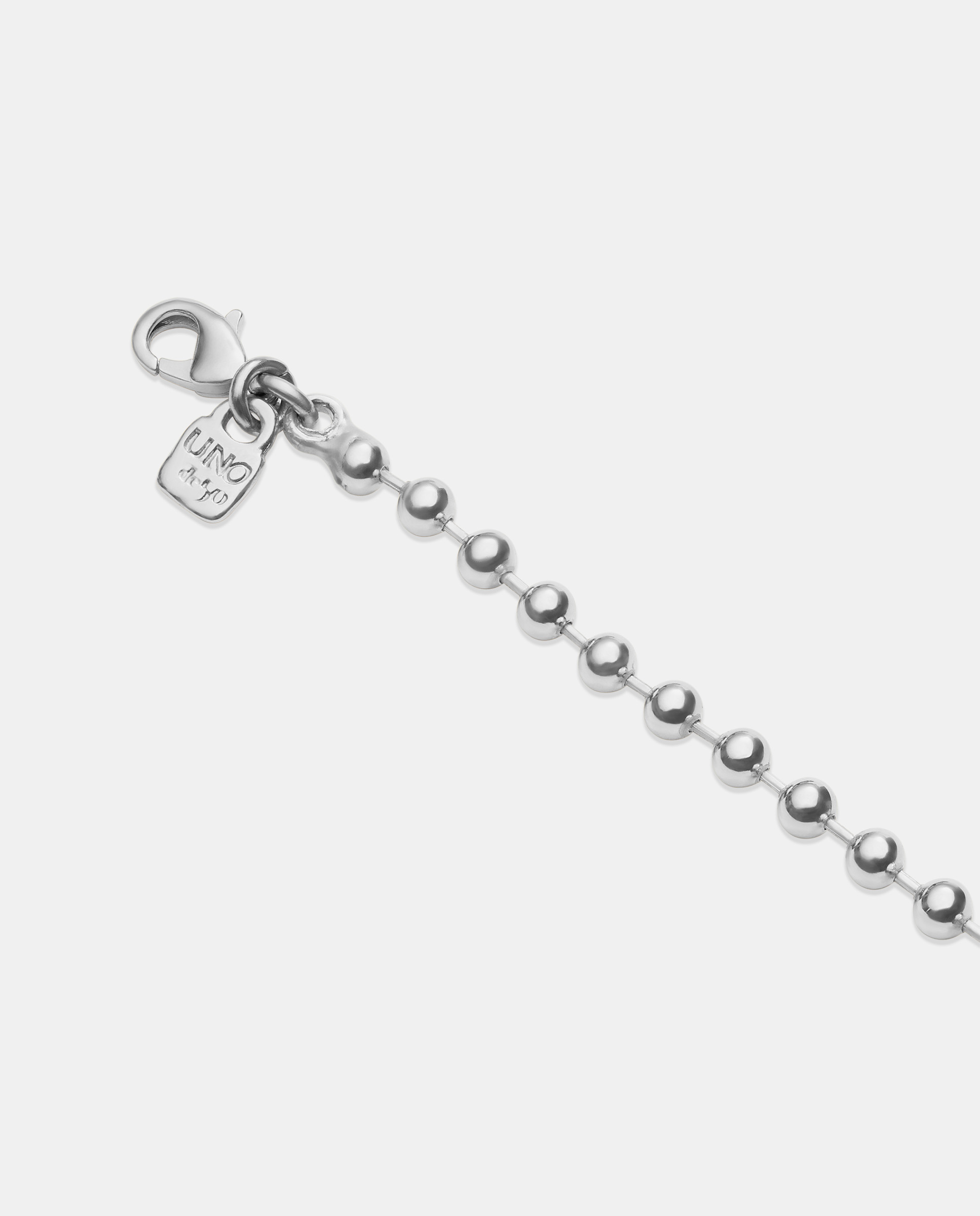 Cadena larga bolas bañada en plata de ley Plata-4