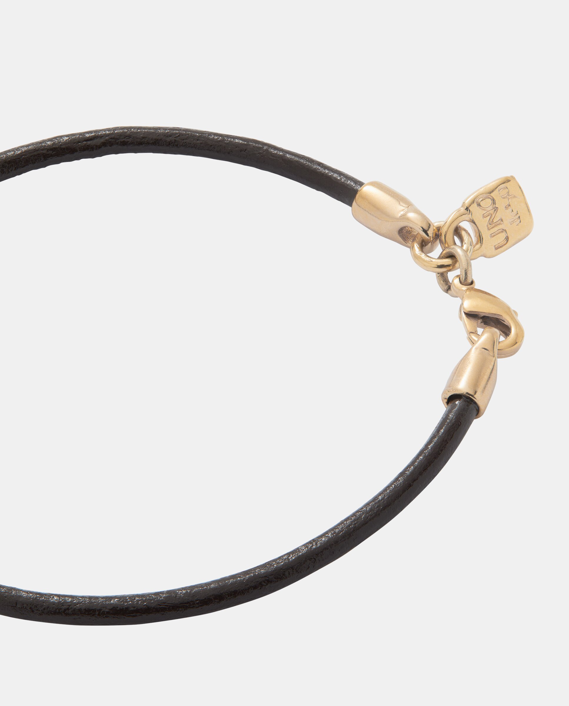 Pulsera de cuero bañada en de 18k - UNO de 50 - Oro Oro-4