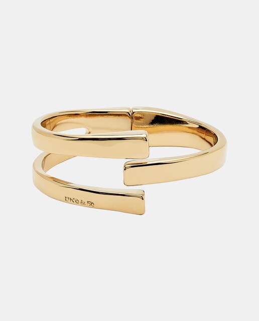 Imagen 0 de Pulsera rígida bañada en oro 18k