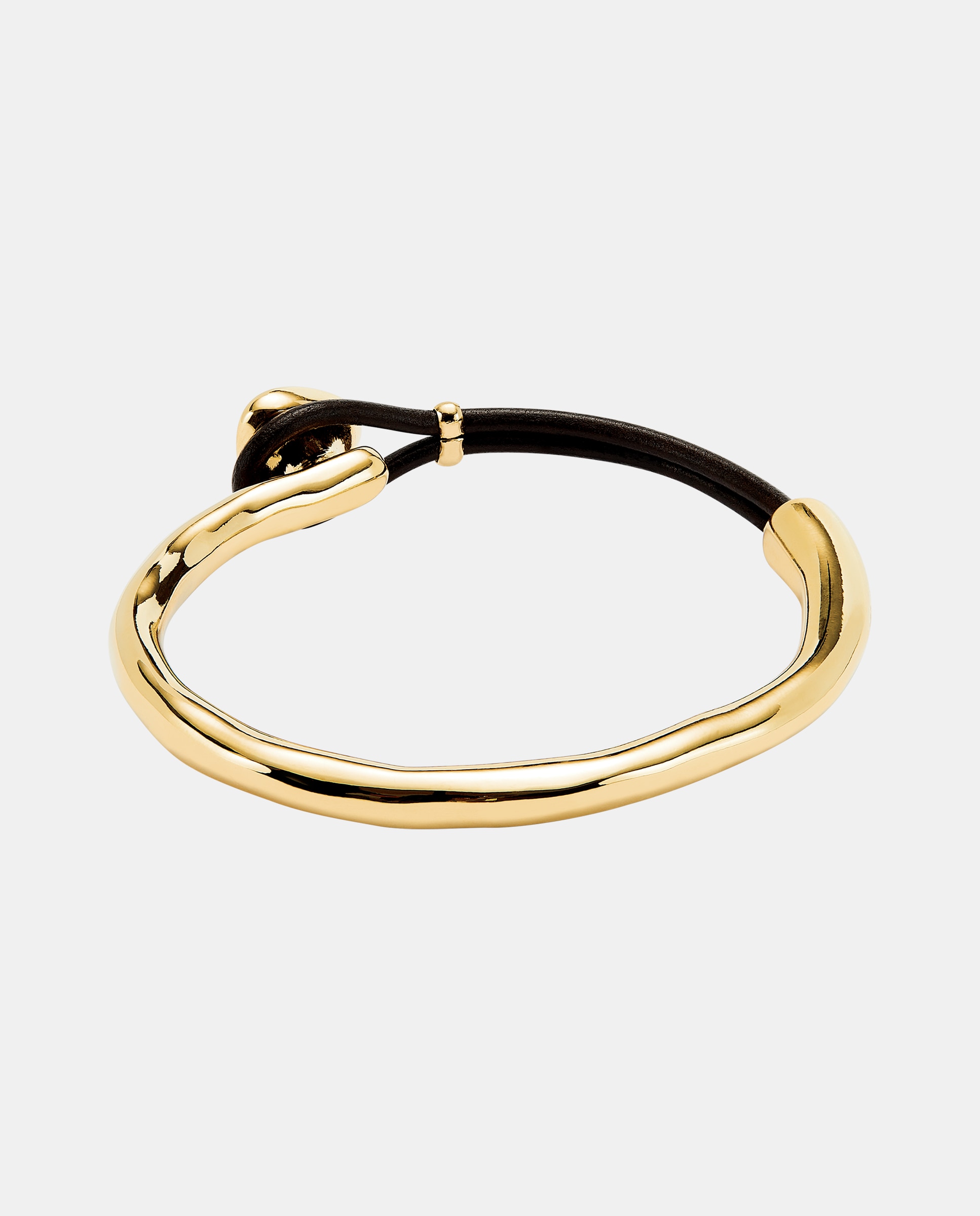 Pulsera fina bañada en 18k y cristal facetado - UNO de 50 - Oro Oro-3