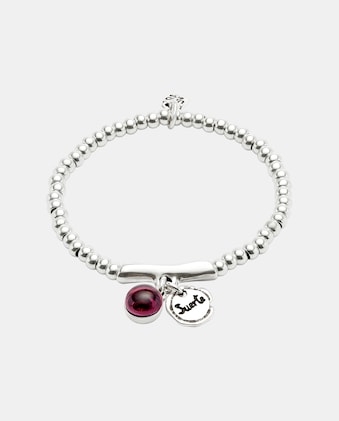 Pulsera De Tres Tiras De Cuentas Bañadas En Plata De Ley | España