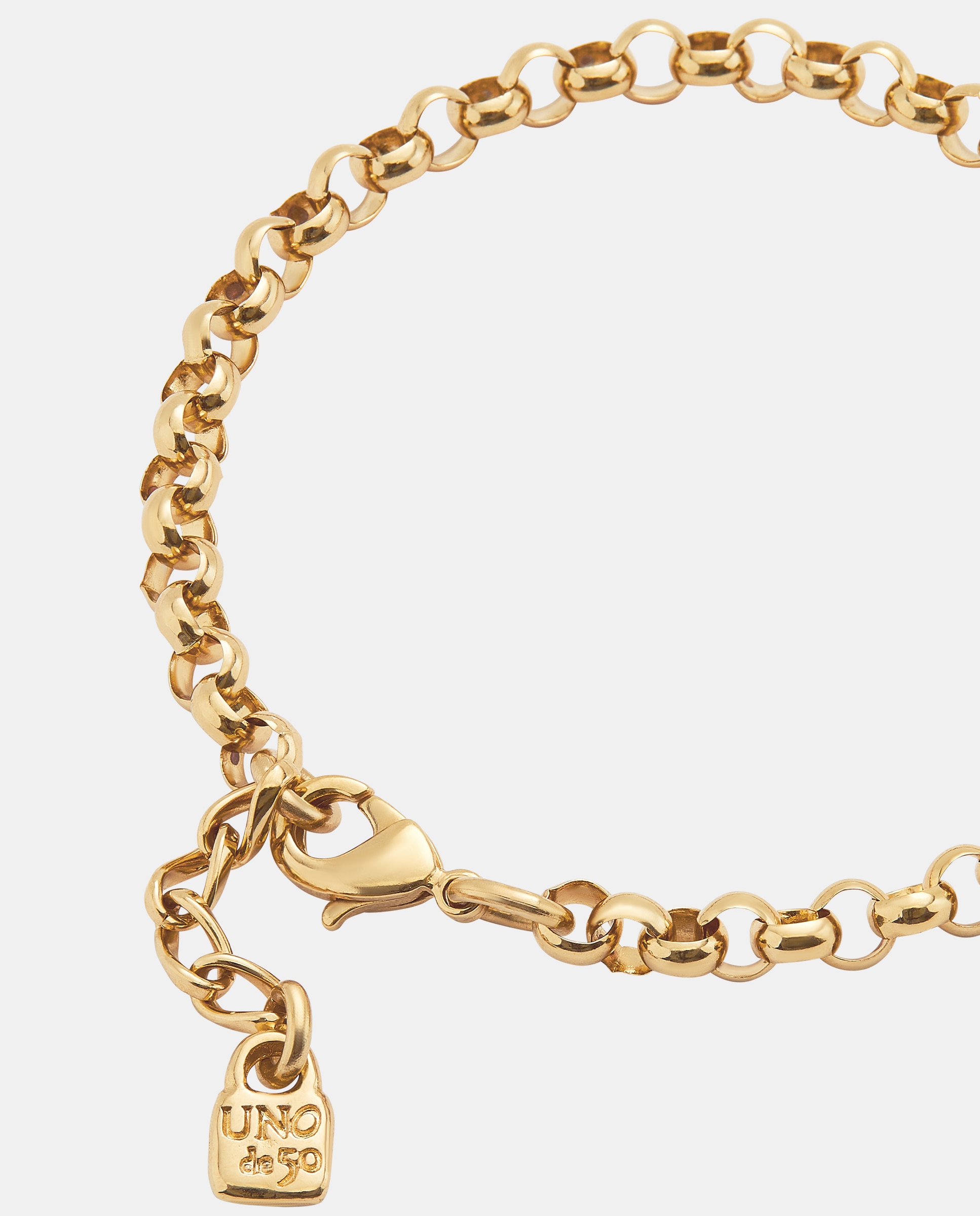 Imagen 4 de Pulsera cadena bañada en oro 18k - UNO de 50 - Oro Oro
