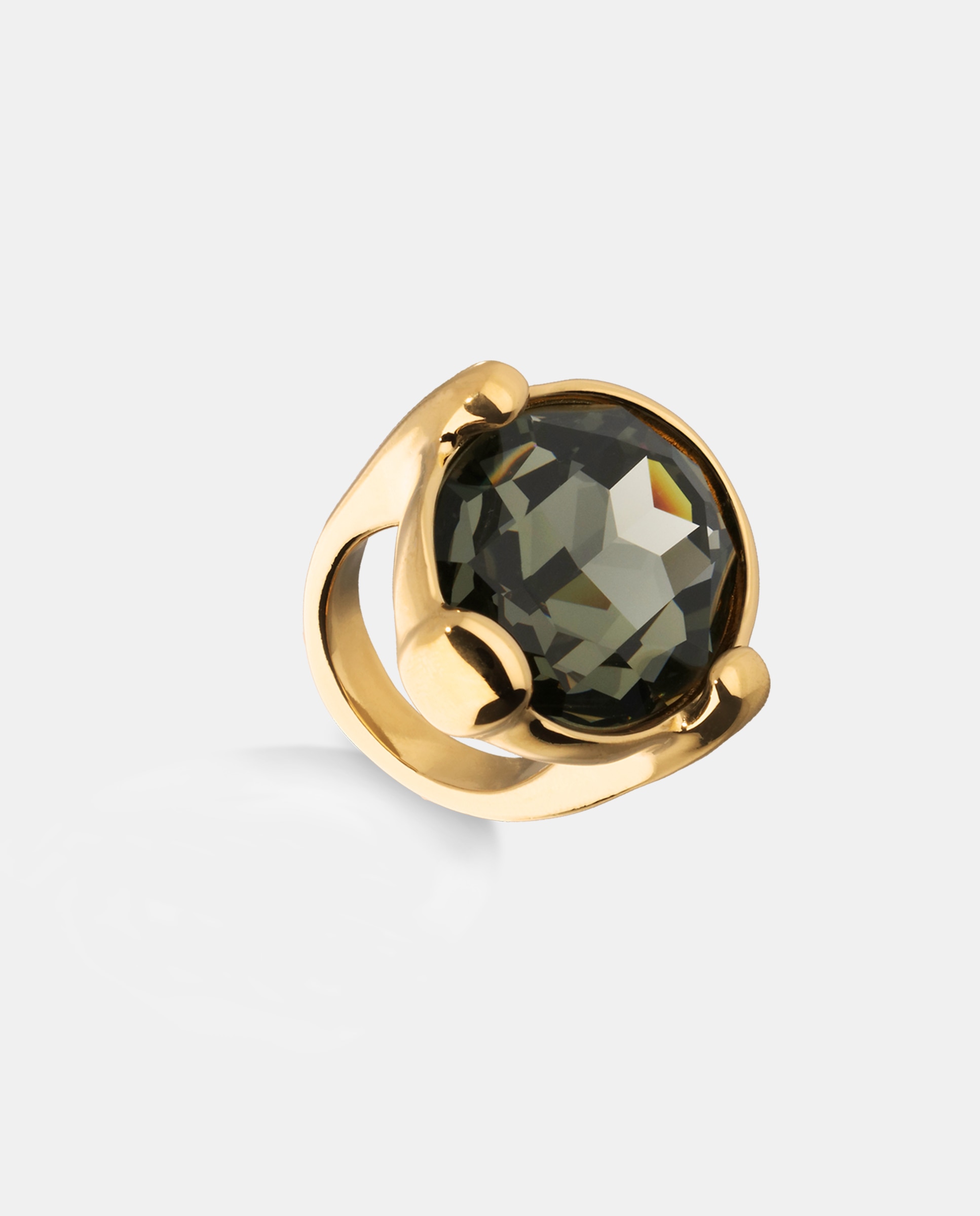 Anillo bañado en 18k con cristal facetado - UNO de 50 - Oro Oro-3