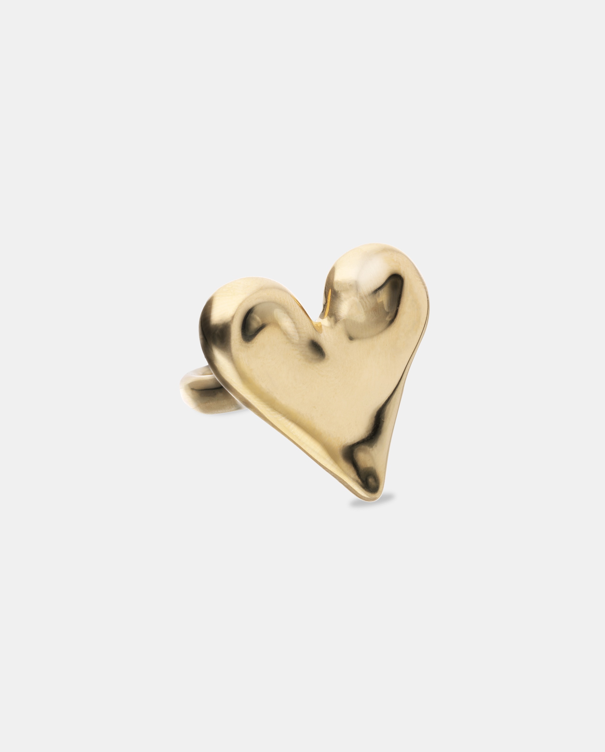 Anillo bañado en 18k con forma de corazón - UNO de 50 - Oro Oro-3