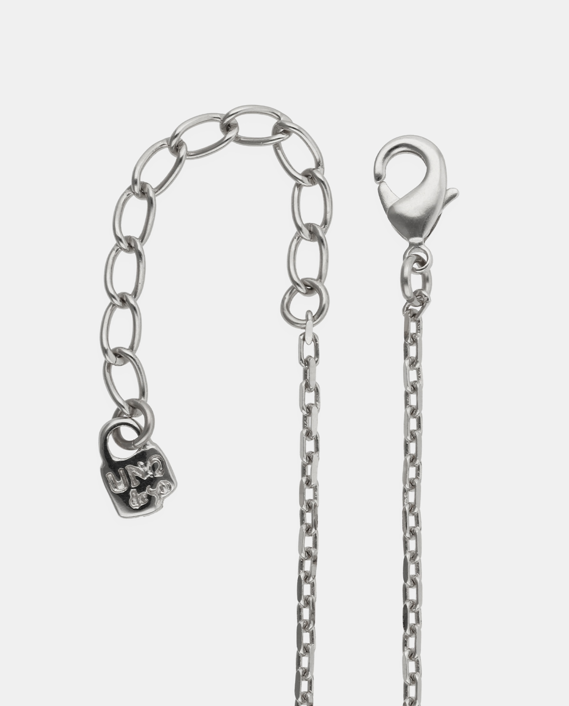 Collar bañado en plata de ley con cristal facetado - UNO de 50 - Plata Plata-4