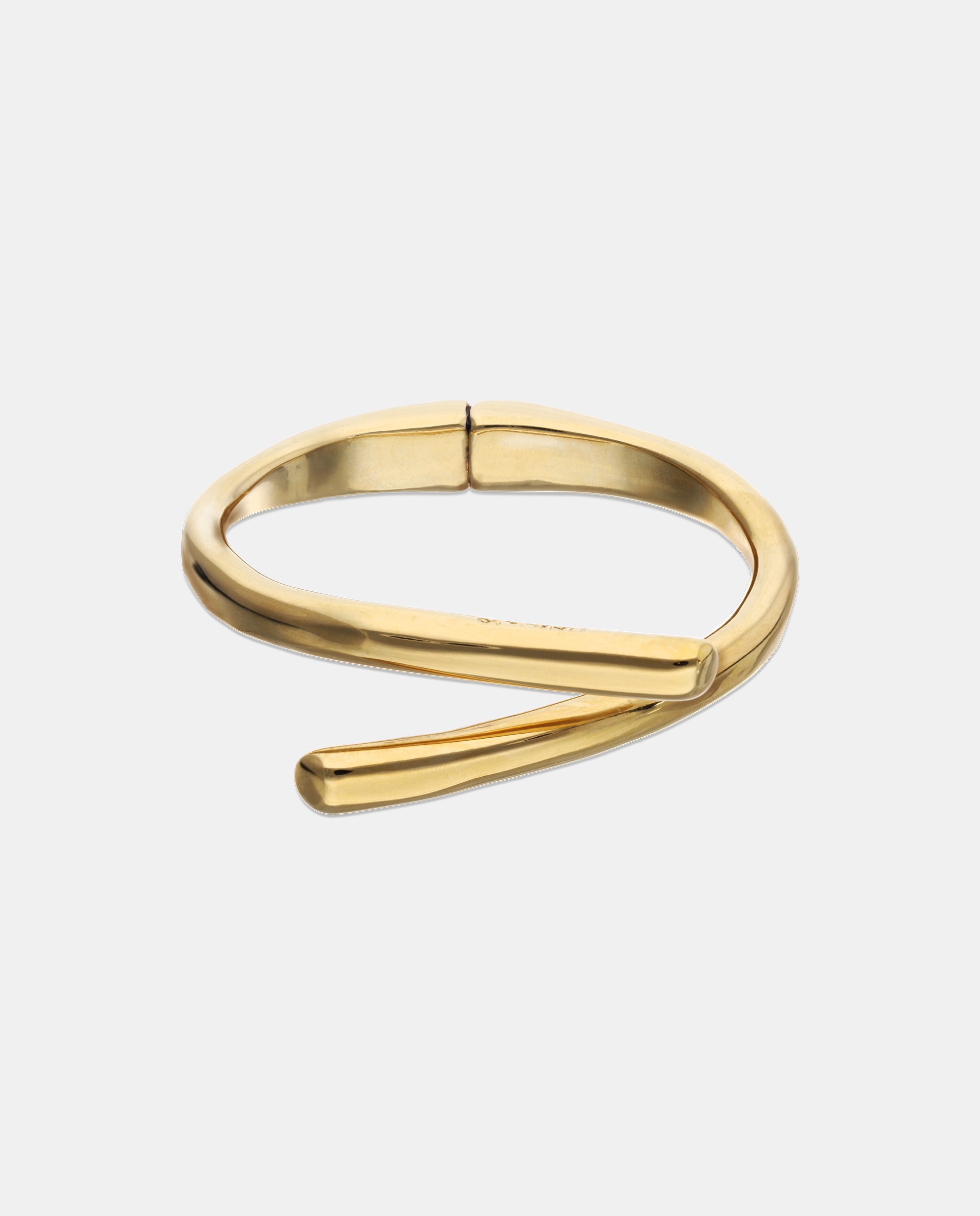 Pulsera bañada en 18k con forma de tubos cruzados - UNO de 50 - Oro Oro-1