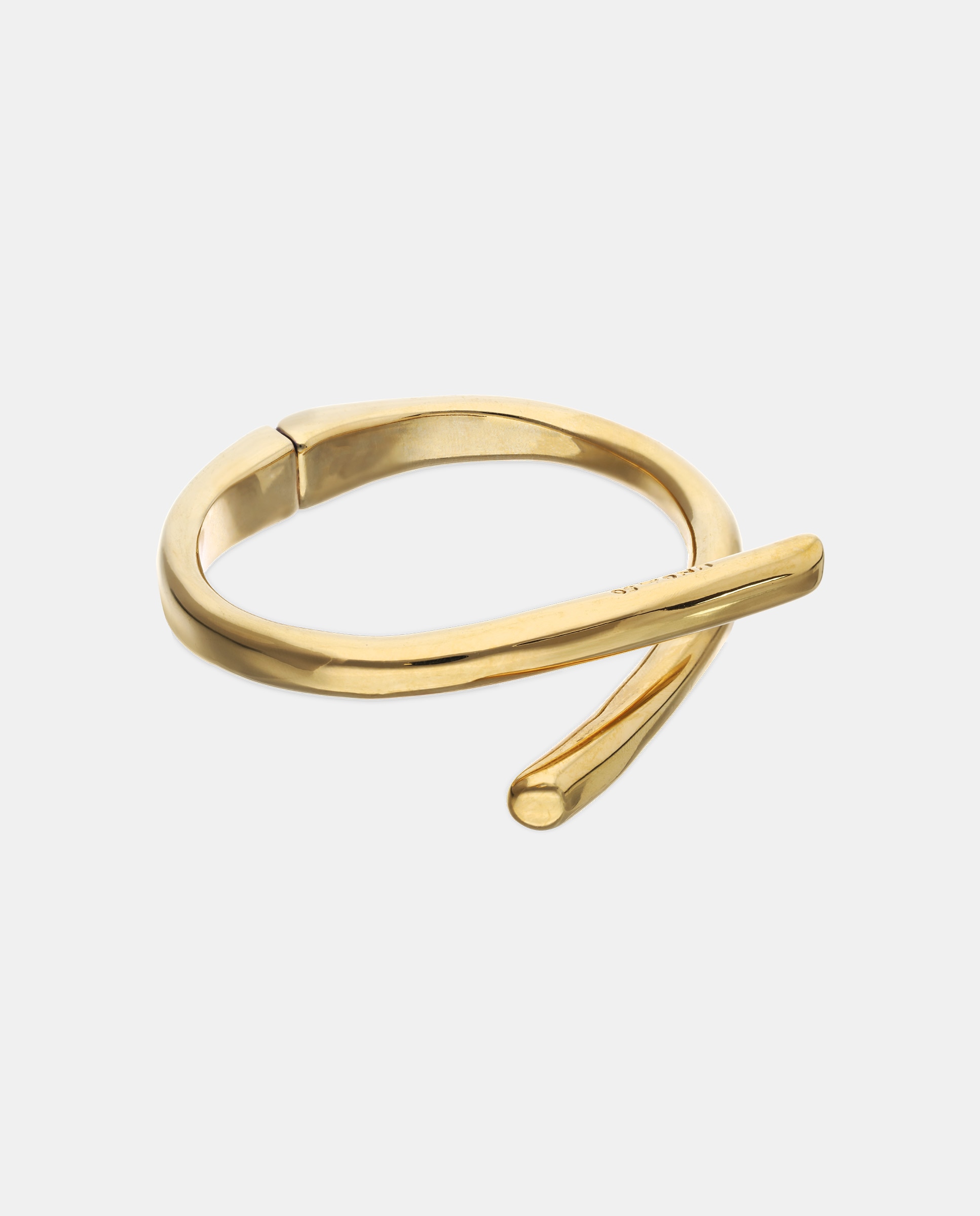 Pulsera bañada en 18k con forma de tubos cruzados - UNO de 50 - Oro Oro-3
