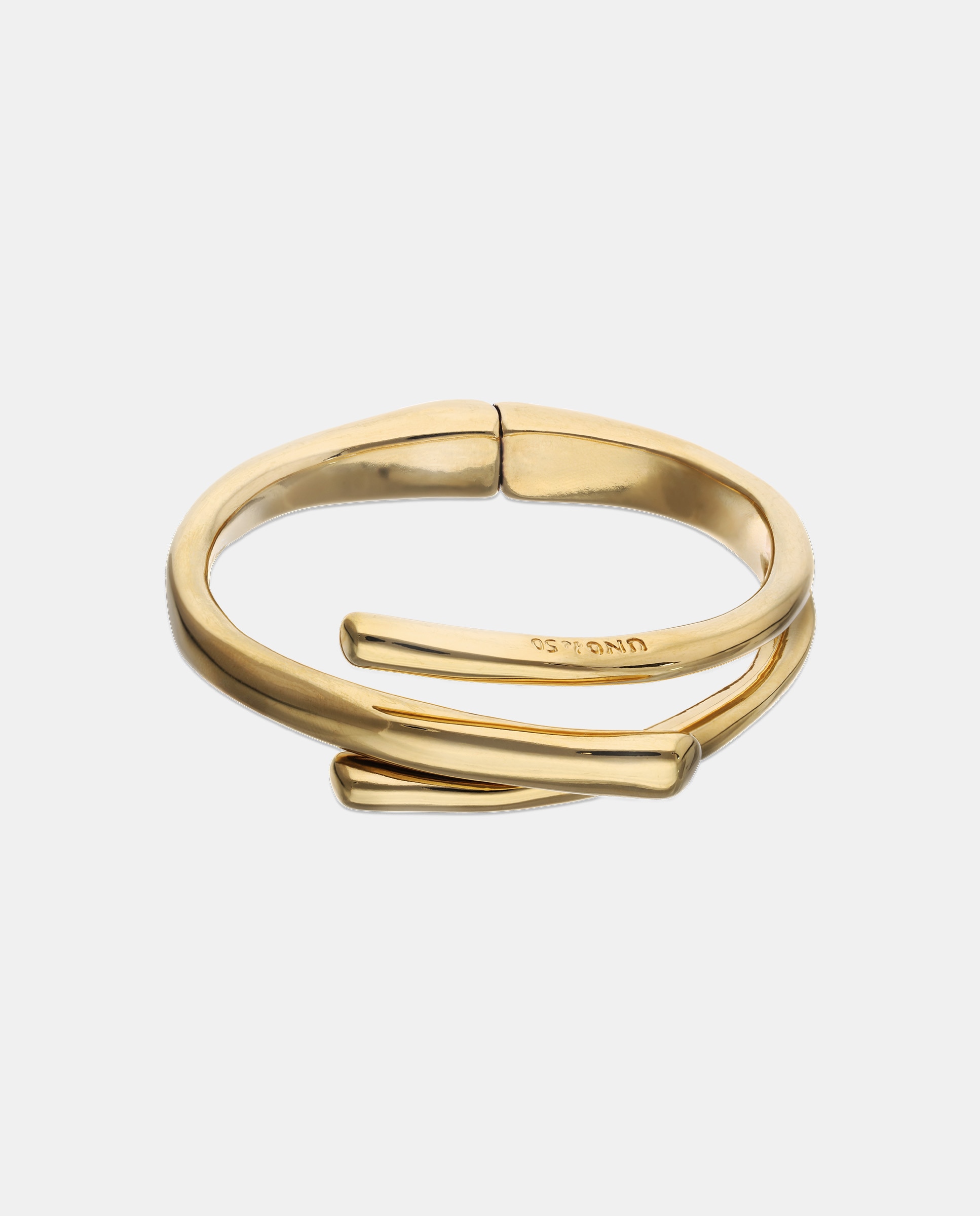 Pulsera bañada en 18k con forma de tres tubos - UNO de 50 - Oro Oro-1