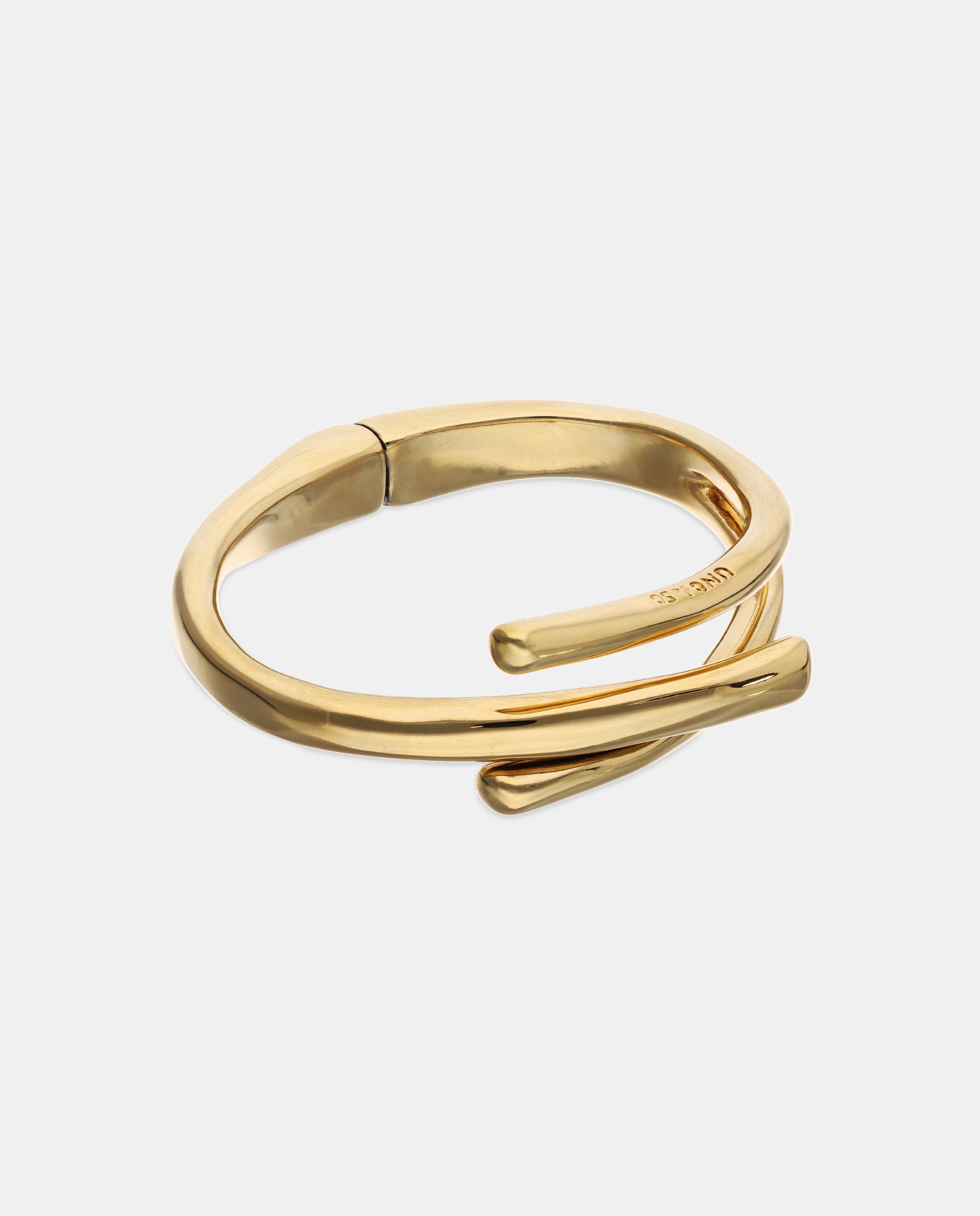 Pulsera bañada en 18k con forma de tres tubos - UNO de 50 - Oro Oro-3
