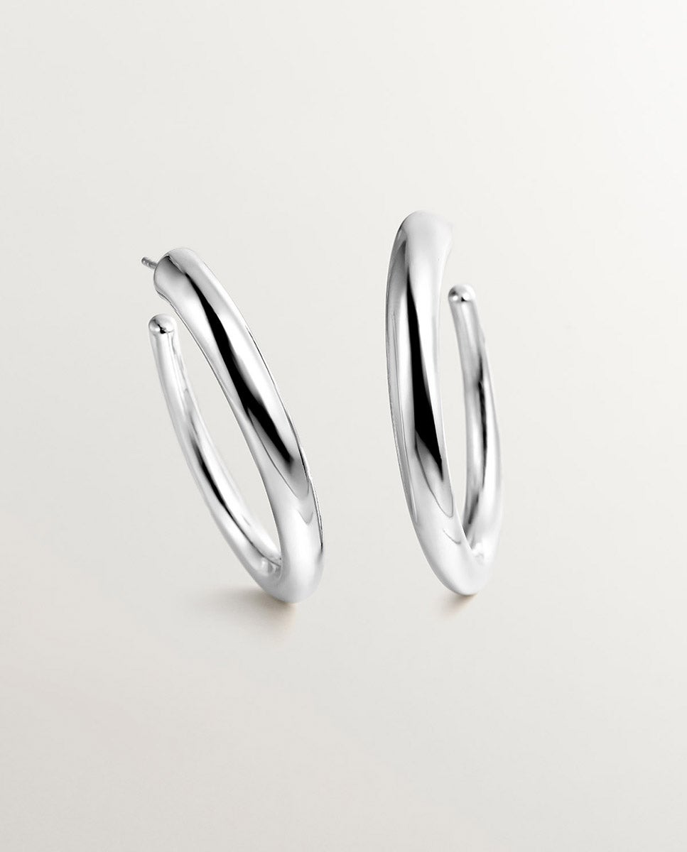 Charm artesanal de plata 925 bañada en oro amarillo de 18k con inicial i - Plata Plata-1