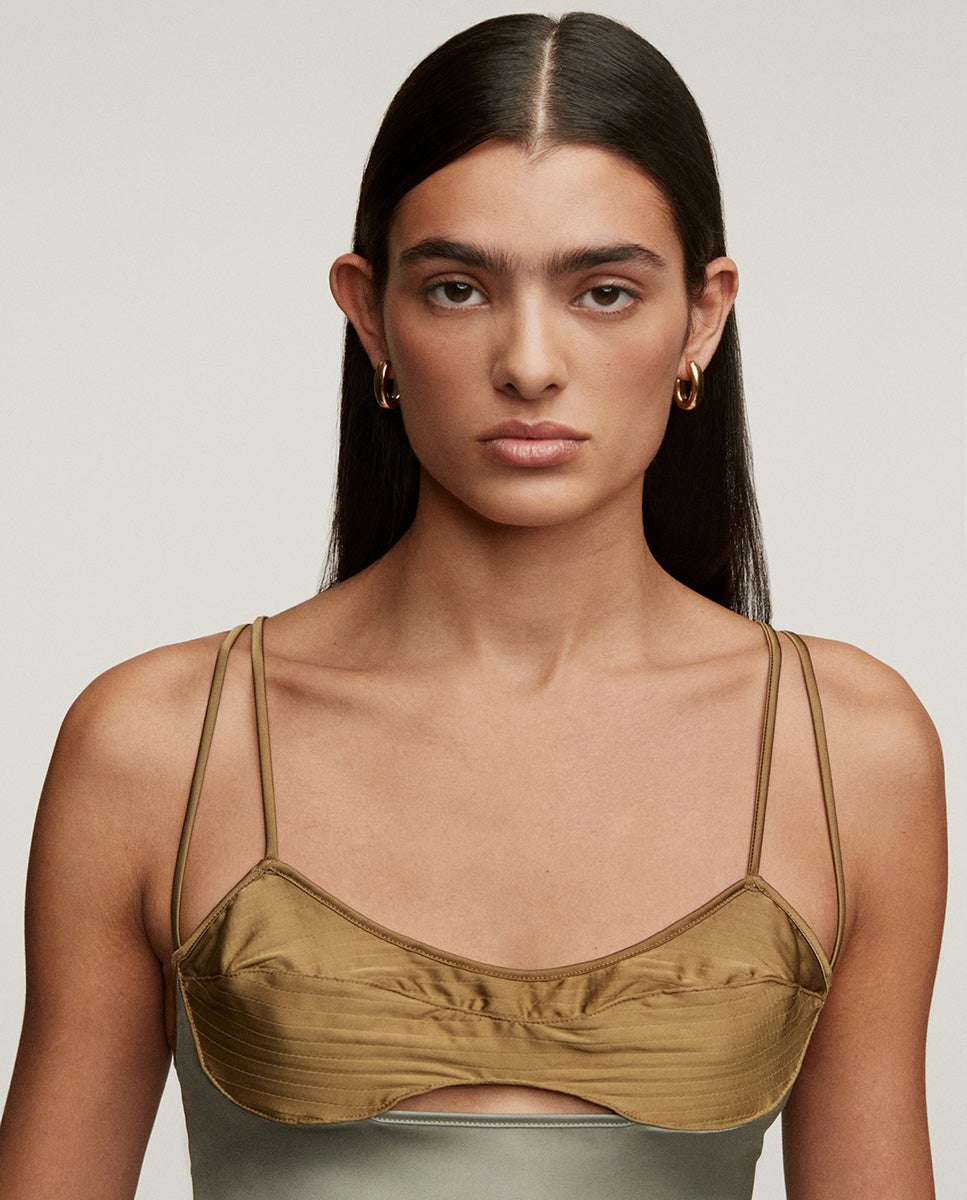 Pendientes de aro pequeños ovalados de plata 925 bañada en amarillo de 18k - Aristocrazy - Oro Oro-2